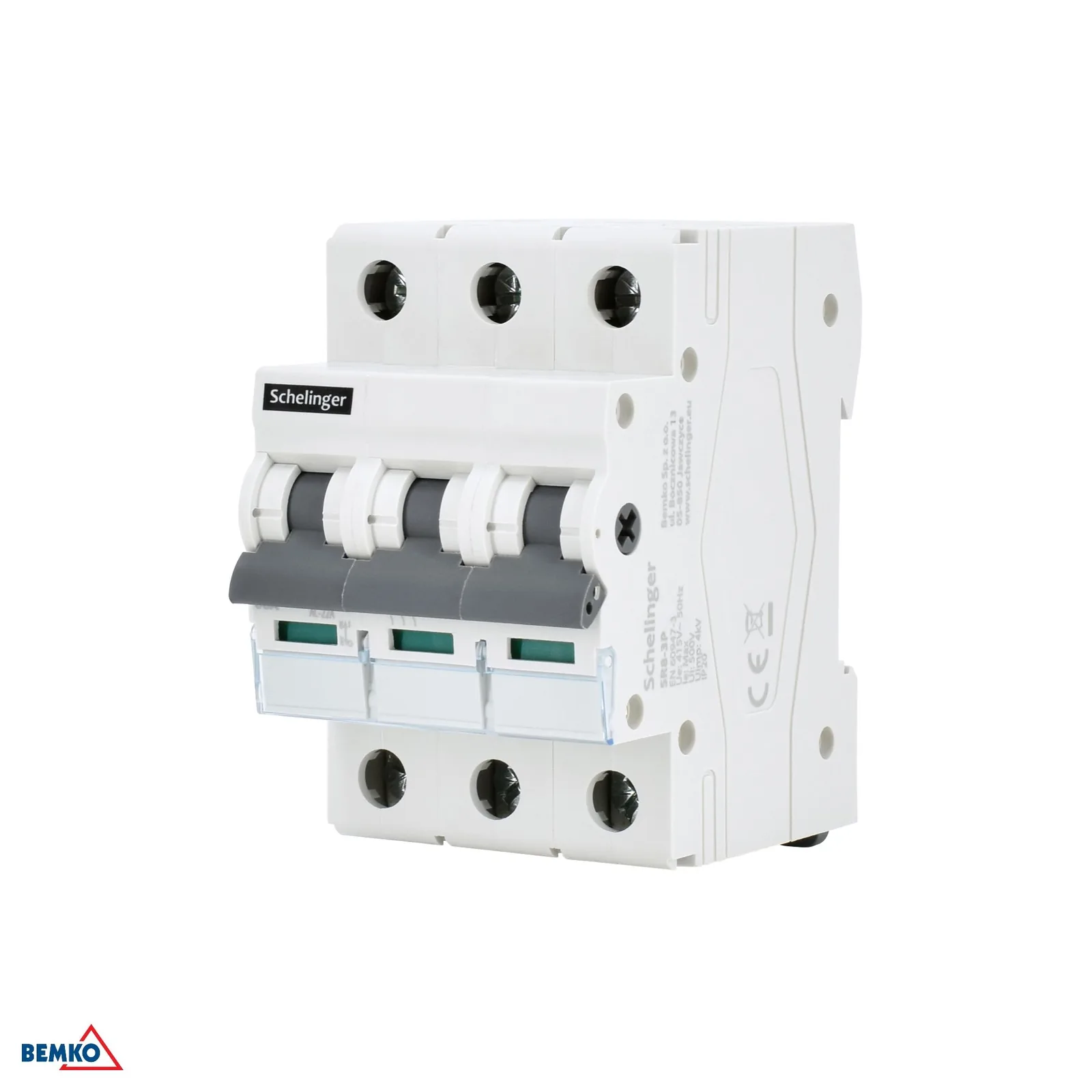 Trojpolni odklopnik Schelinger 63A za DIN letev BM-A11-SR8-3P-063