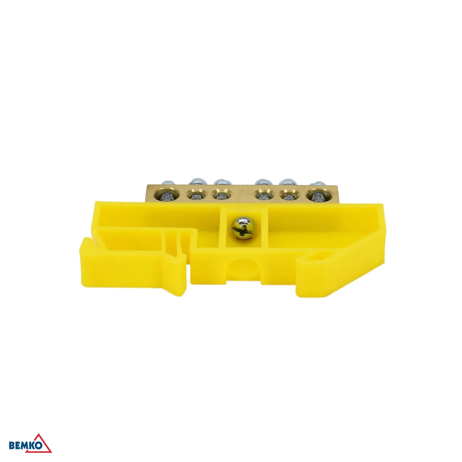 Schelinger sorkapocs DIN-sínre 35 mm, 125 A, 500 V, 1 modul, sárga BM-A18-TBI-8X12-06P-ZO