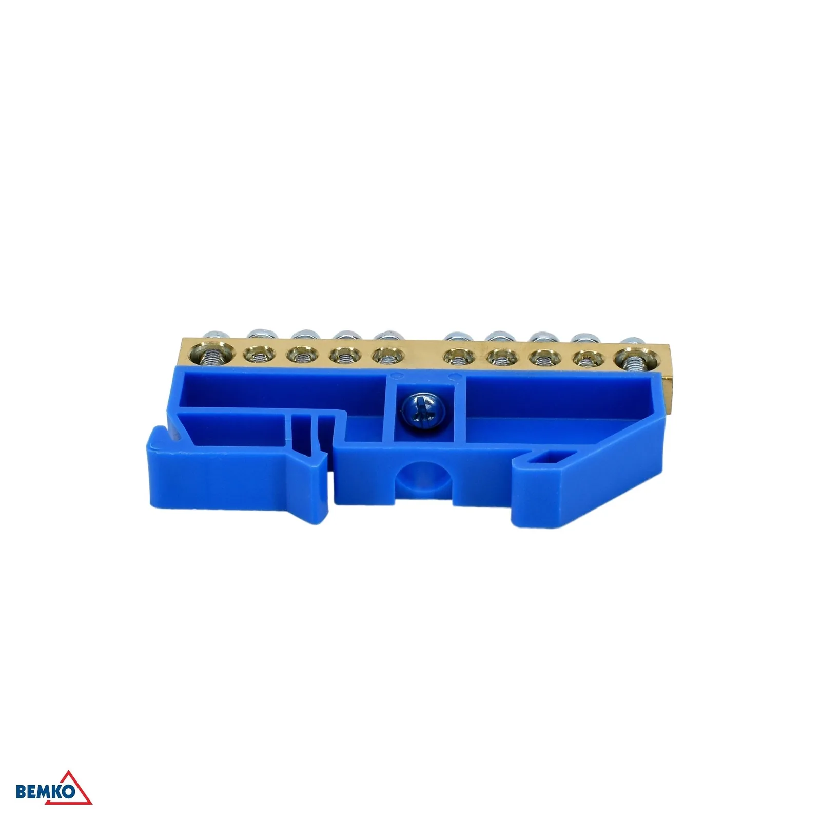 Schelinger sorkapocs 35 mm DIN sínre, 10x6 mm², 125 A, 500 V, kék BM-A18-TBI-8X12-10P-NI