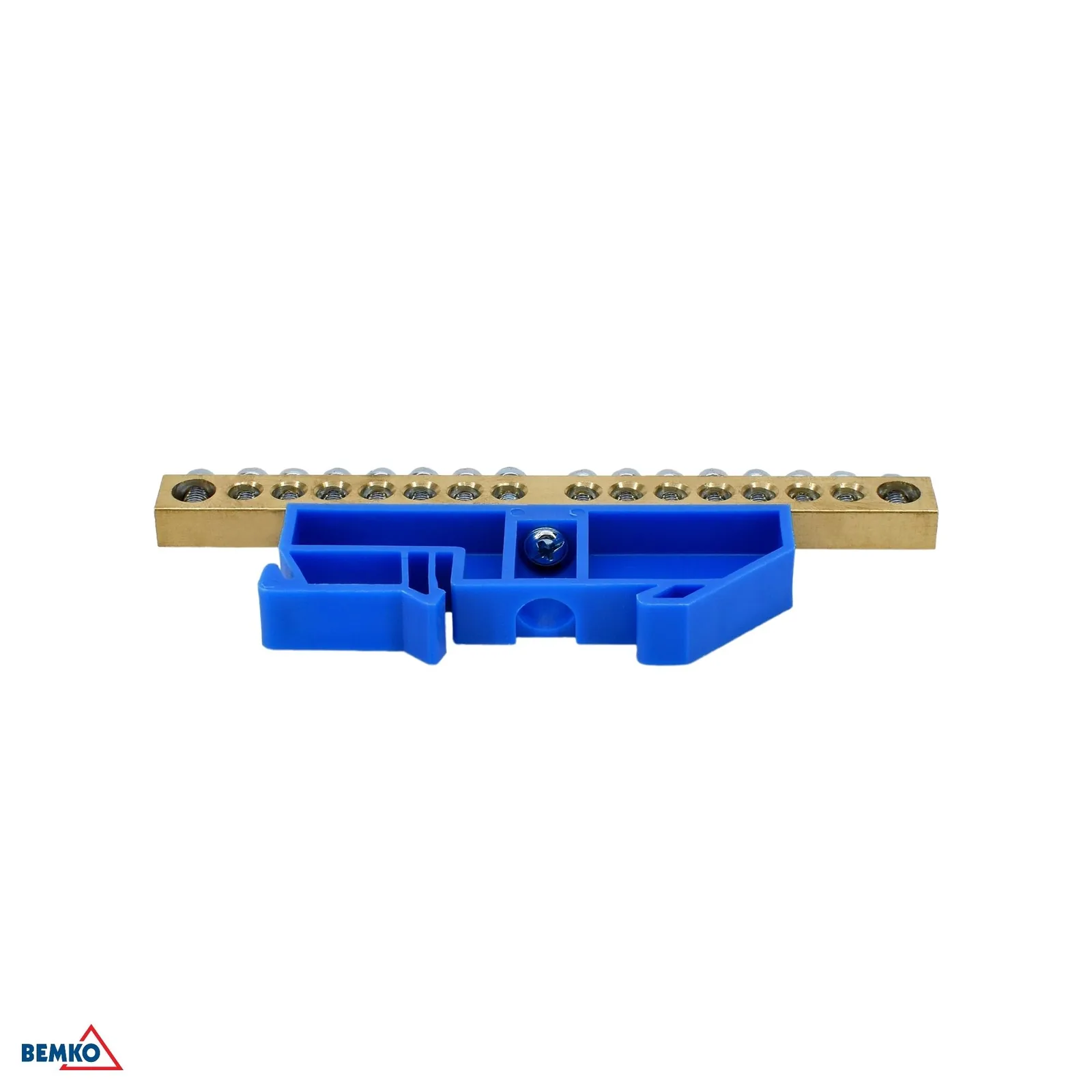 Schelinger sorkapocs 35 mm-es DIN sínre, 125 A, 500 V, 1 modul, kék BM-A18-TBI-8X12-16P-NI