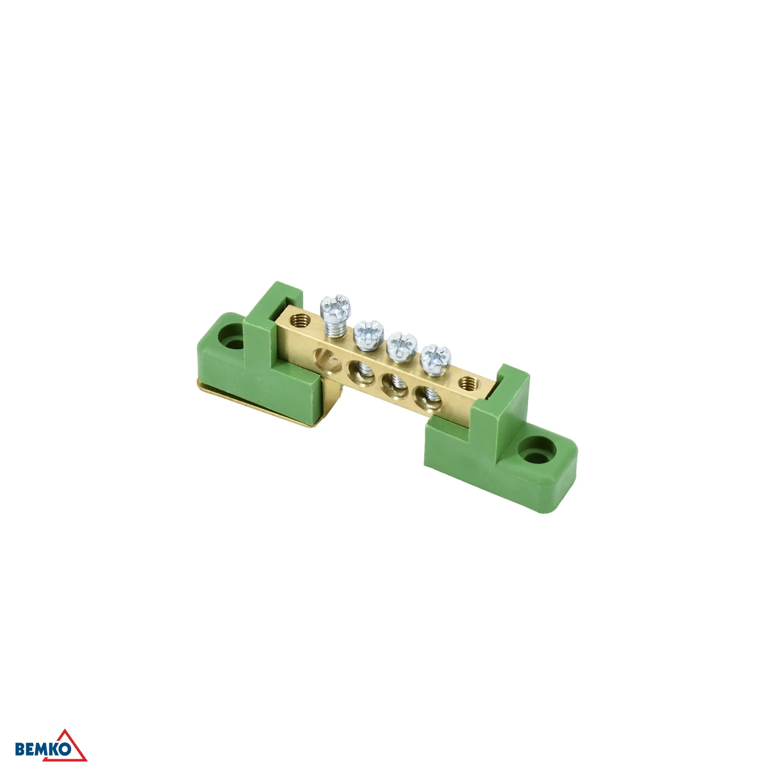 Schelinger spončna letev na izolatorjih 6X9 zelena, 4 sponke, 63 A, 500 V BM-A18-TBJ-6X09-04P-ZI