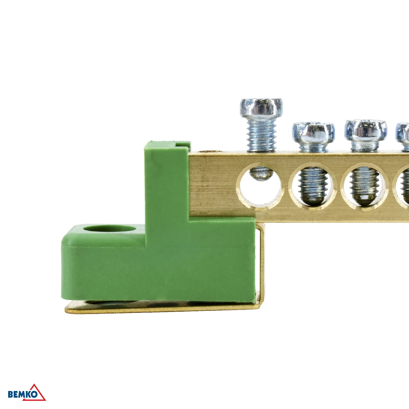 Sponka za DIN letev 63A 500V zelena Schelinger BM-A18-TBJ-6X09-10P-ZI
