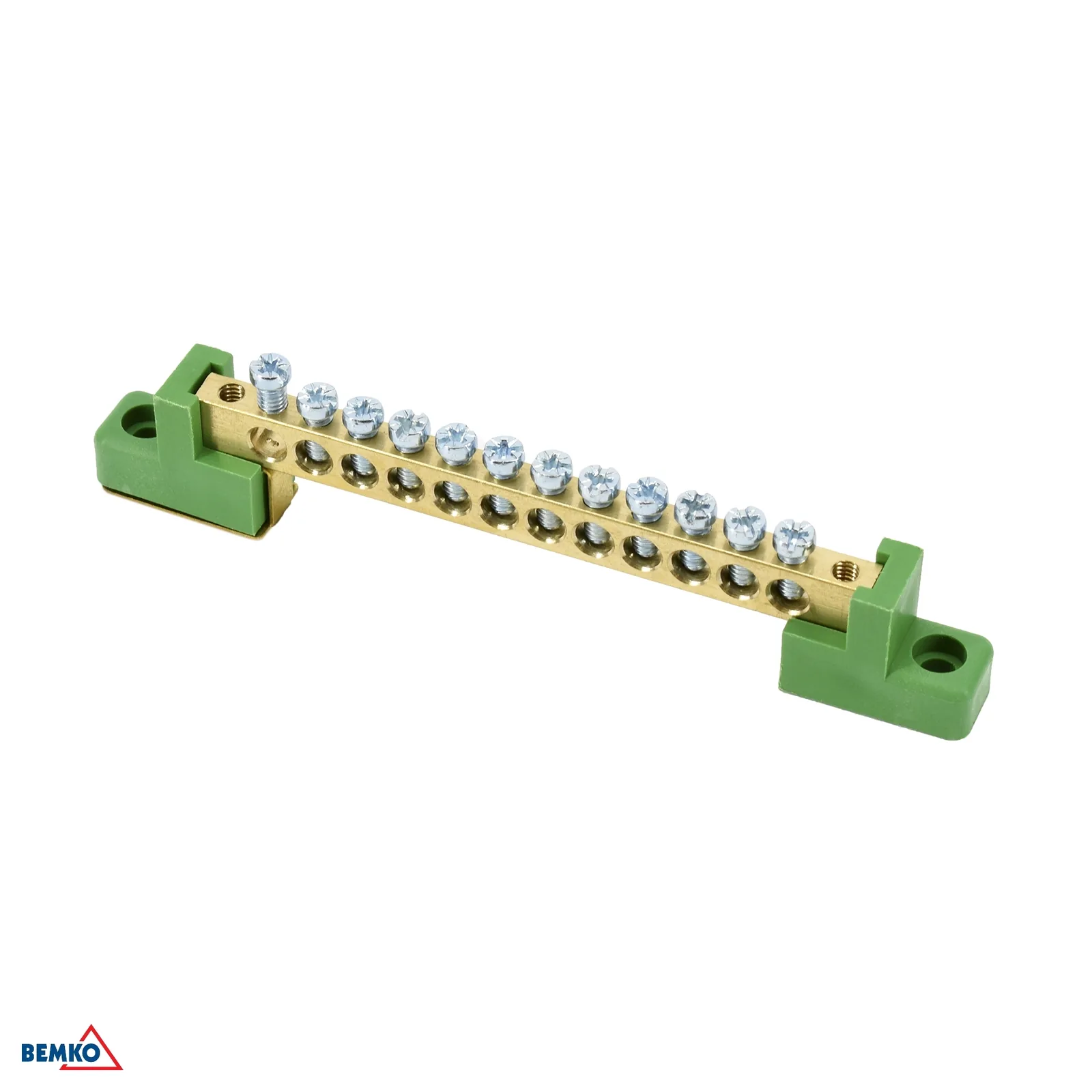 Schelinger szigetelt sorkapocs 6x9 zöld, 12 kapocs, 63 A, 500 V BM-A18-TBJ-6X09-12P-ZI
