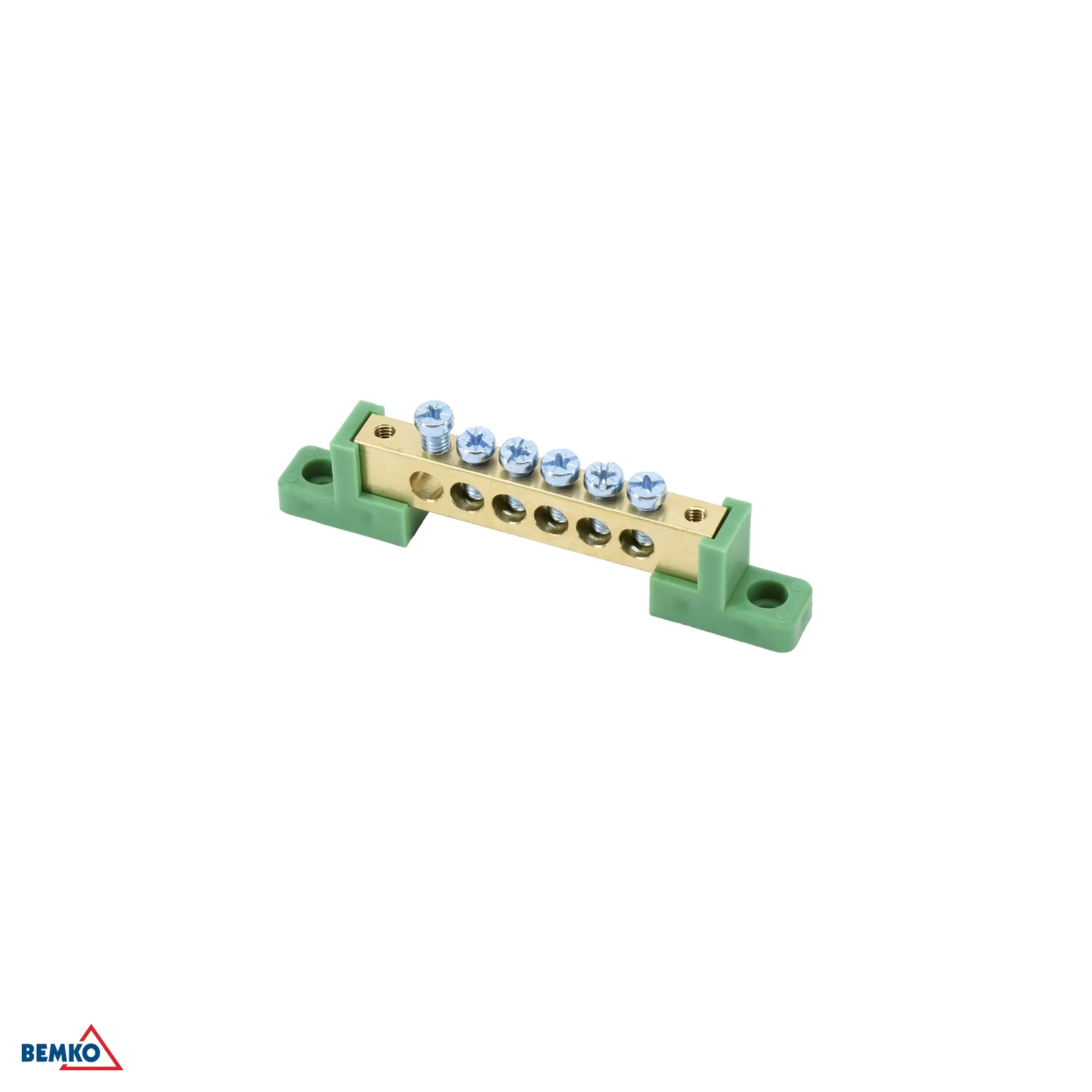 Szigetelt sorkapocs 6x FI6 mm 125 A, zöld, BM-A18-TBJ-8X12-06P-ZI