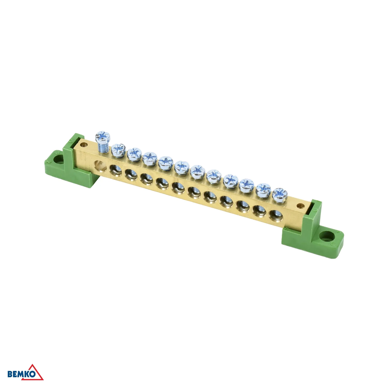 Razvodna stezaljka na izolatorima Schelinger 125A 500V zelena BM-A18-TBJ-8X12-12P-ZI