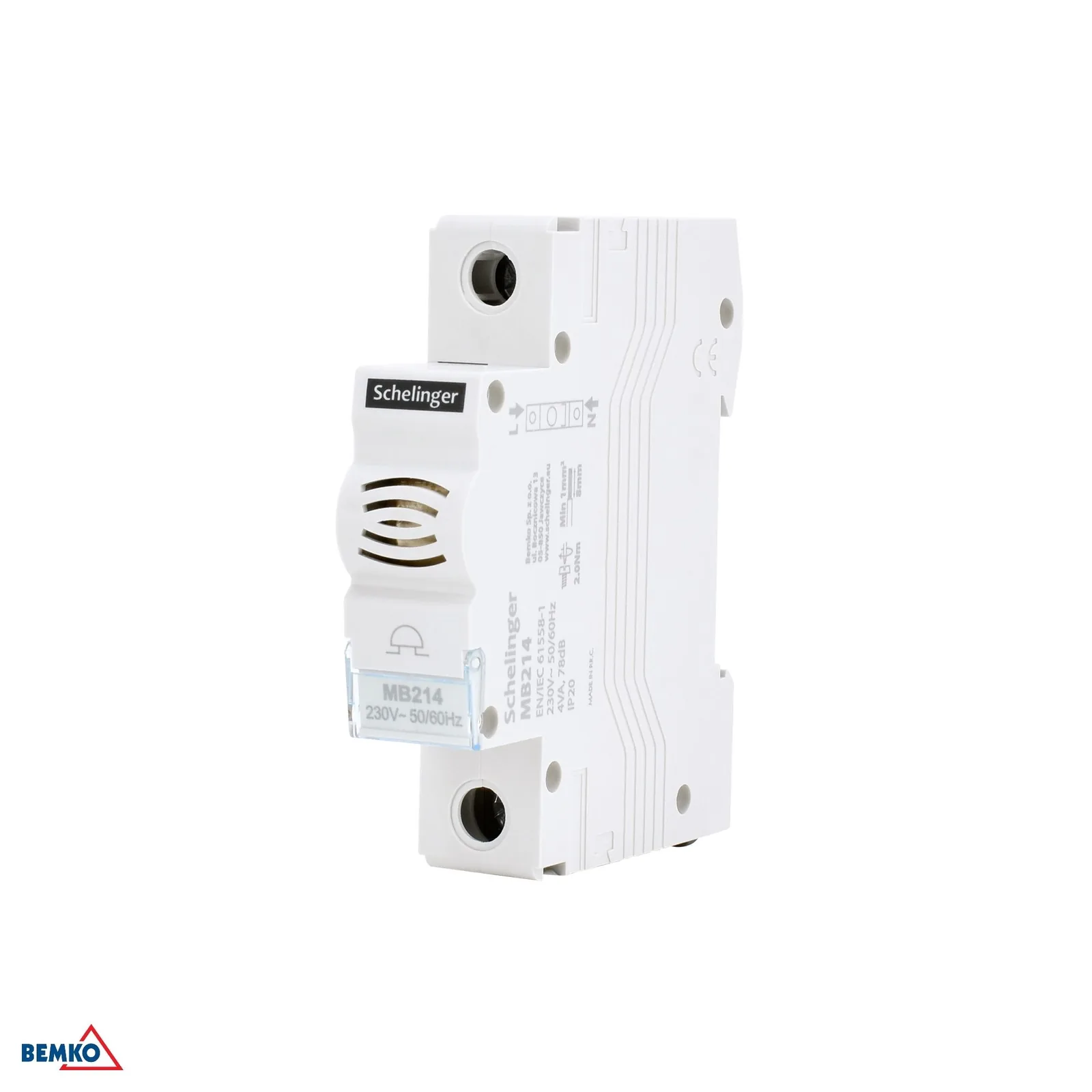 Moduláris csengő DIN sínre 230 V Schelinger BM-A20-MB214