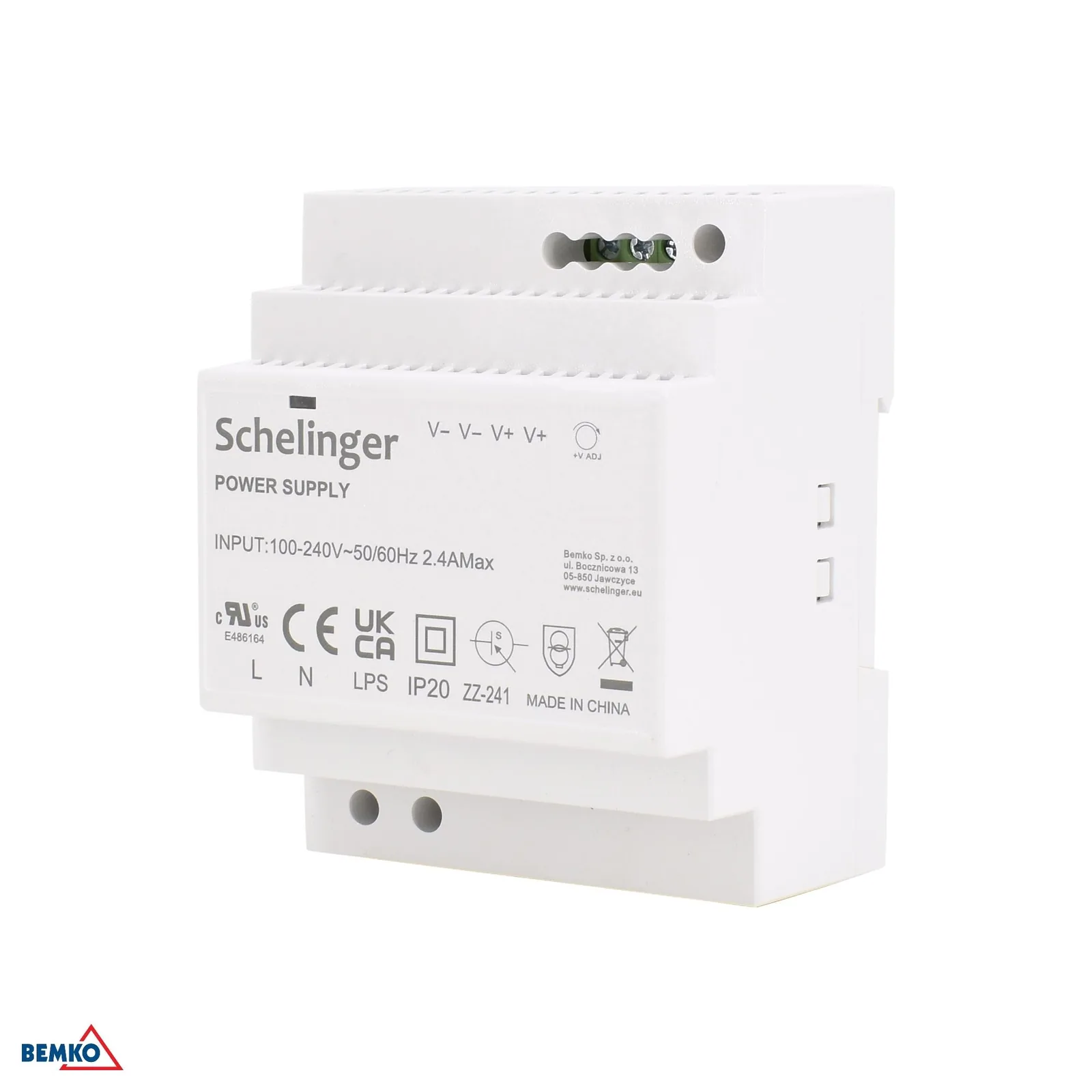 Schelinger tápegység DIN sínre 12V 85W BM-A21-LDD085-4P-12V