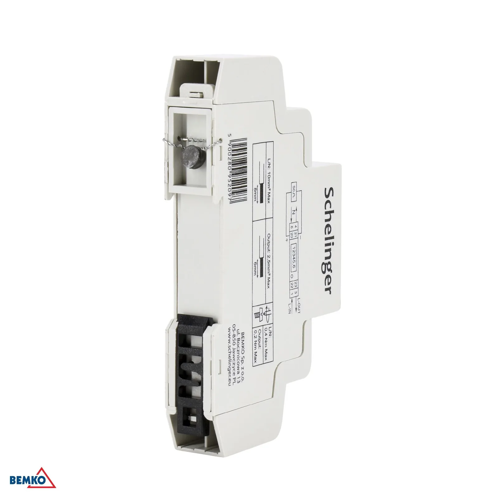 Enofazni števec energije za DIN letev Schelinger 1 modul 230 V 45 A BM-A31-SL01A-MID