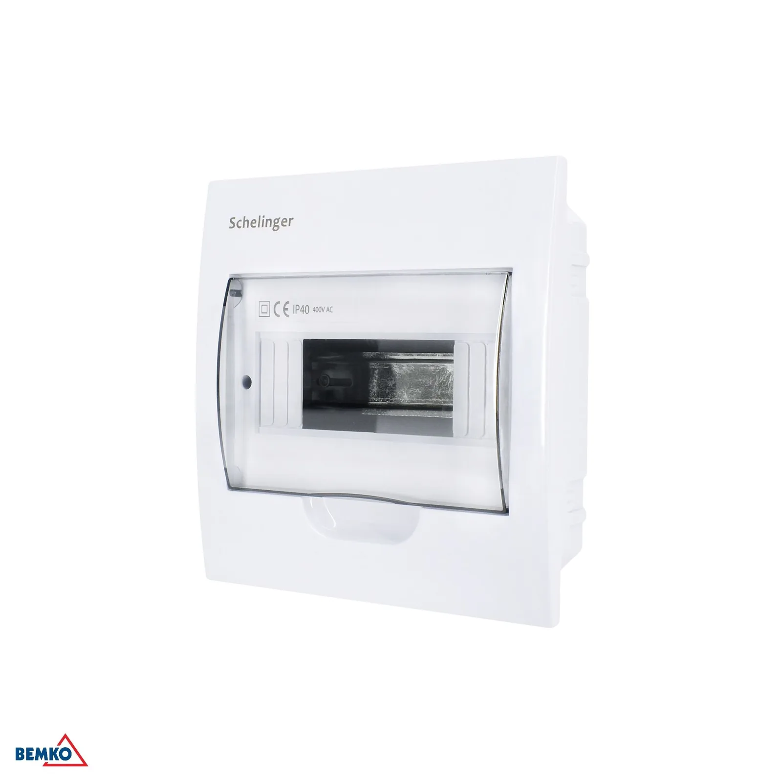 Vgradna razdelilna omarica IP40 z N in PE sponkami, 8 modulov Schelinger BM-A80-RDP-IP40-NPE-08P