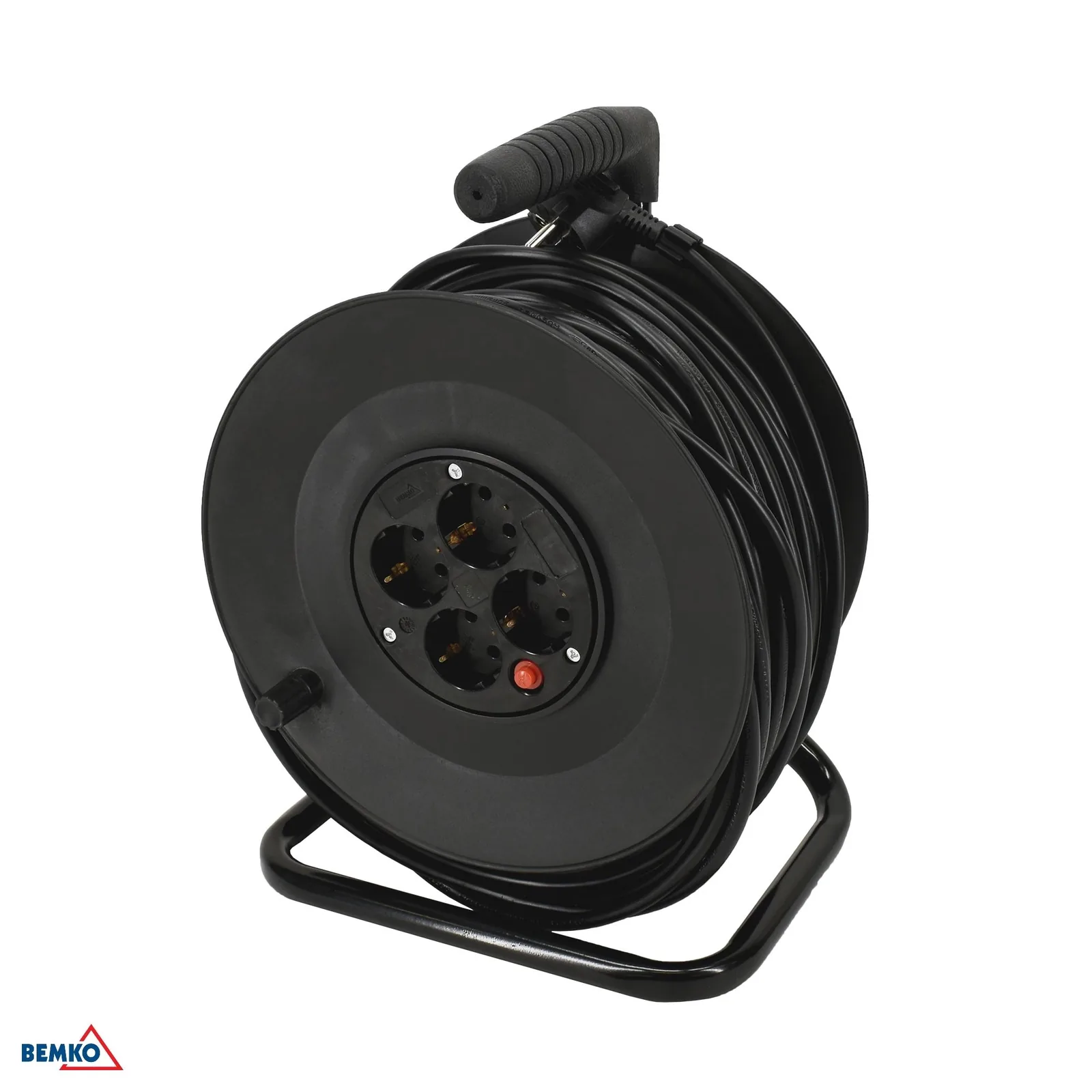 Produžni kabel na bubnju Schuko 15 m 4 utičnice 3x1,5 mm² Bemko BM-B16-DG-4ZRS05-15