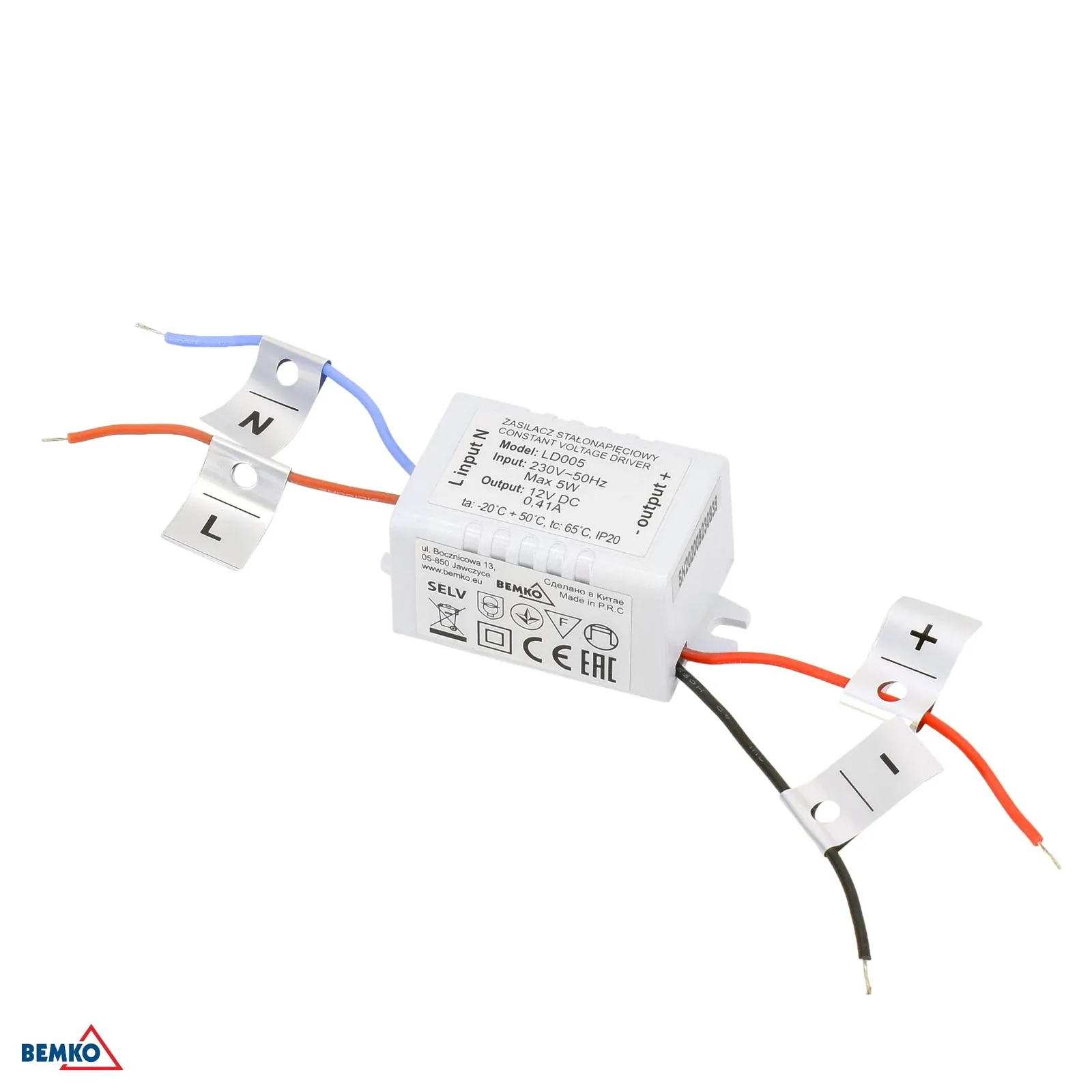 Bemko 12V 5W IP20 tápegység BM-B42-LD005