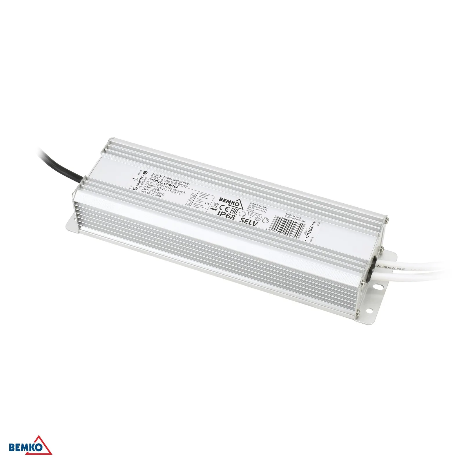 Bemko hermetikus LED tápegység IP68 12V 100W BM-B42-LDW100