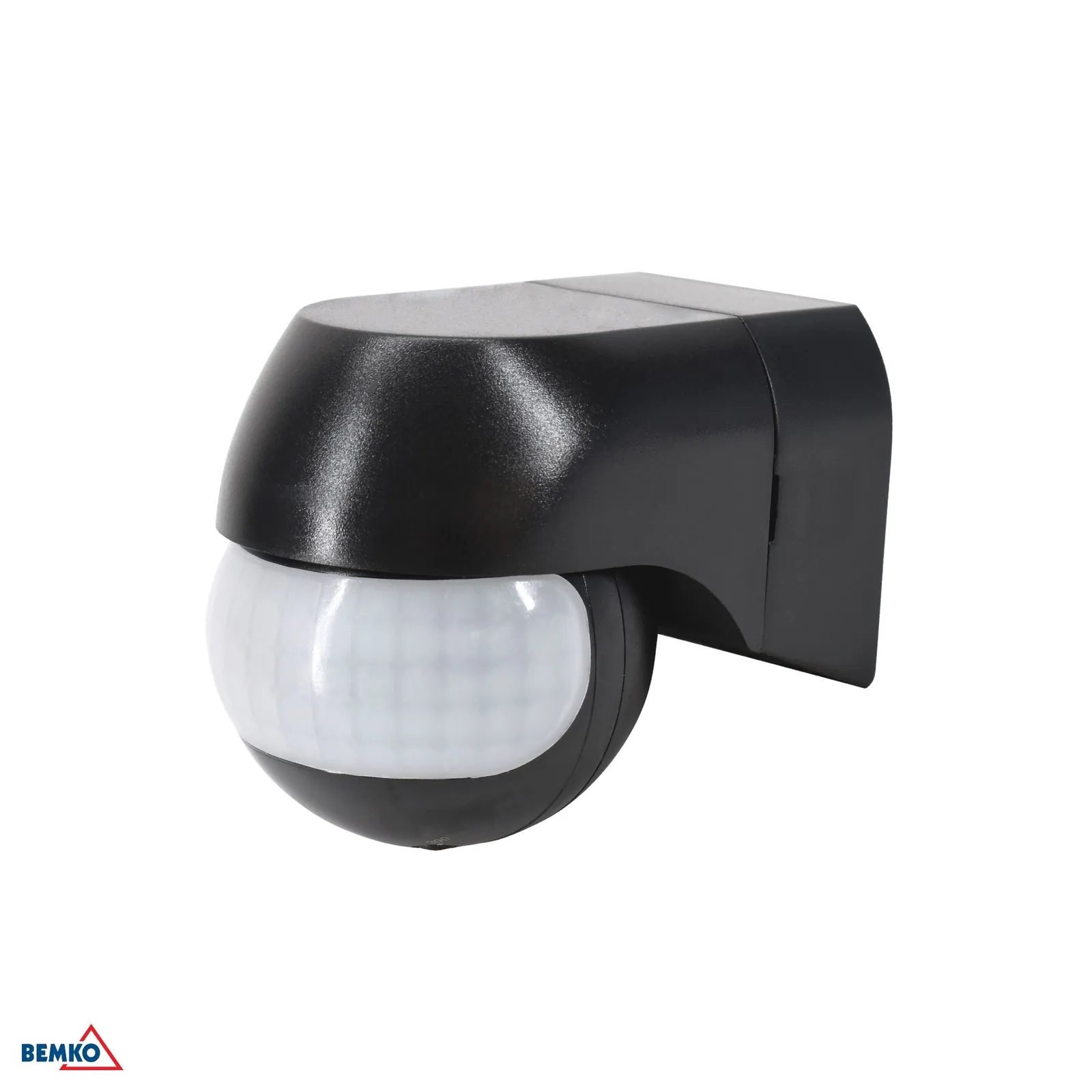 Bemko mozgásérzékelő 230 V, 180°, IP44, fekete, falra szerelhető BM-B50-SES12BL-A