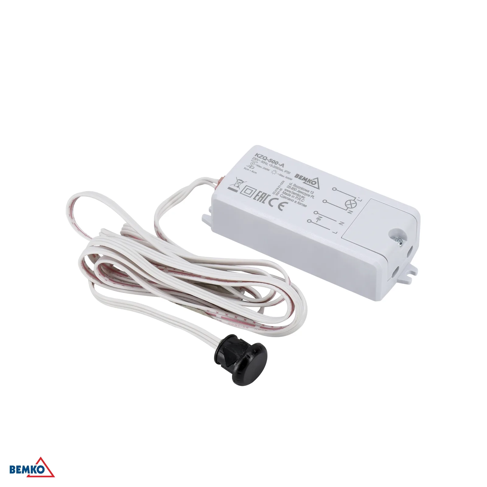 Bemko mozgásérzékelő 230V 500W fehér IP20 BM-B53-KZQ-500-A