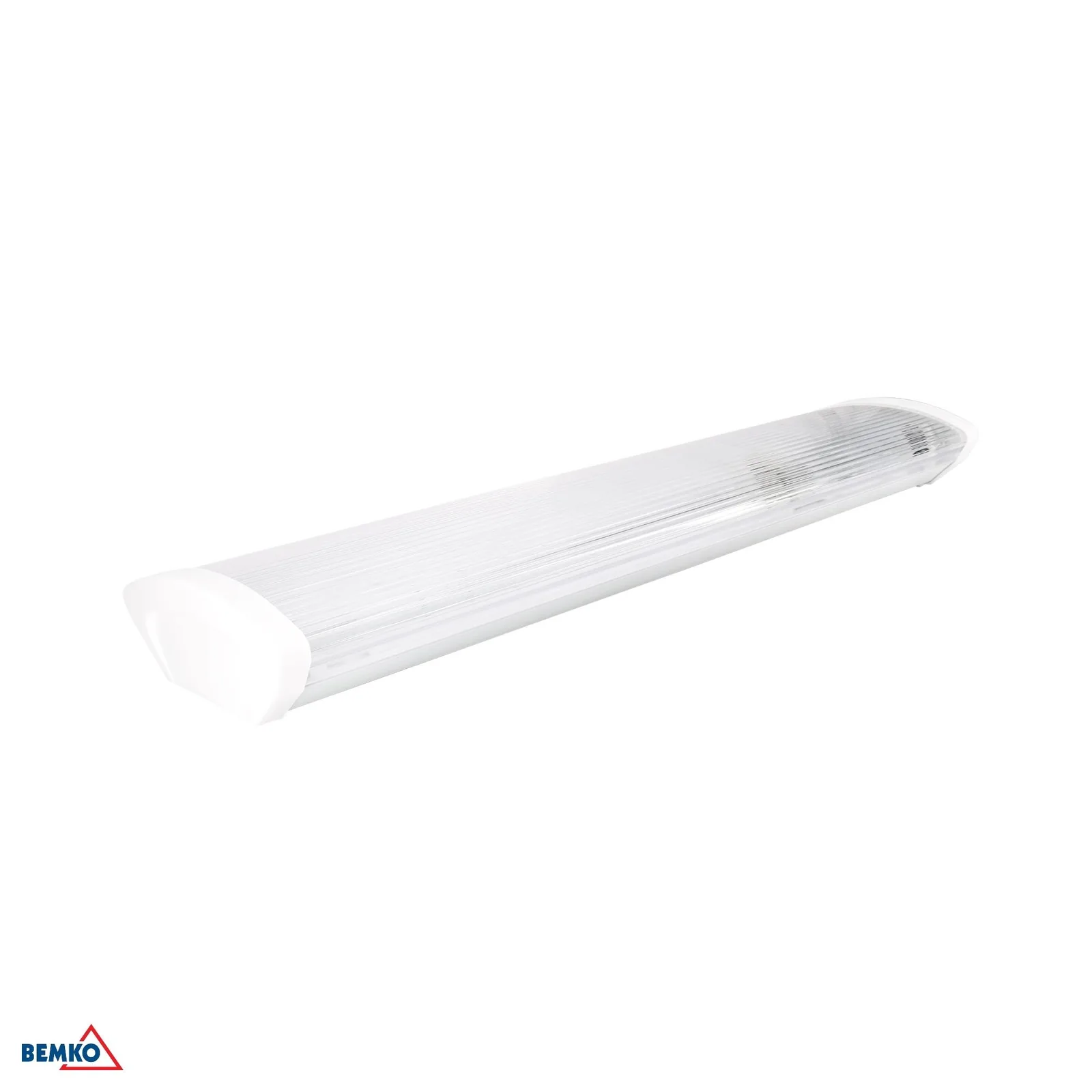 Bemko nadgradna linearna svetilka 60 cm 2x18W G13 IP20 s prozornim pokrovom BM-C184-E-XP7218KP-PC