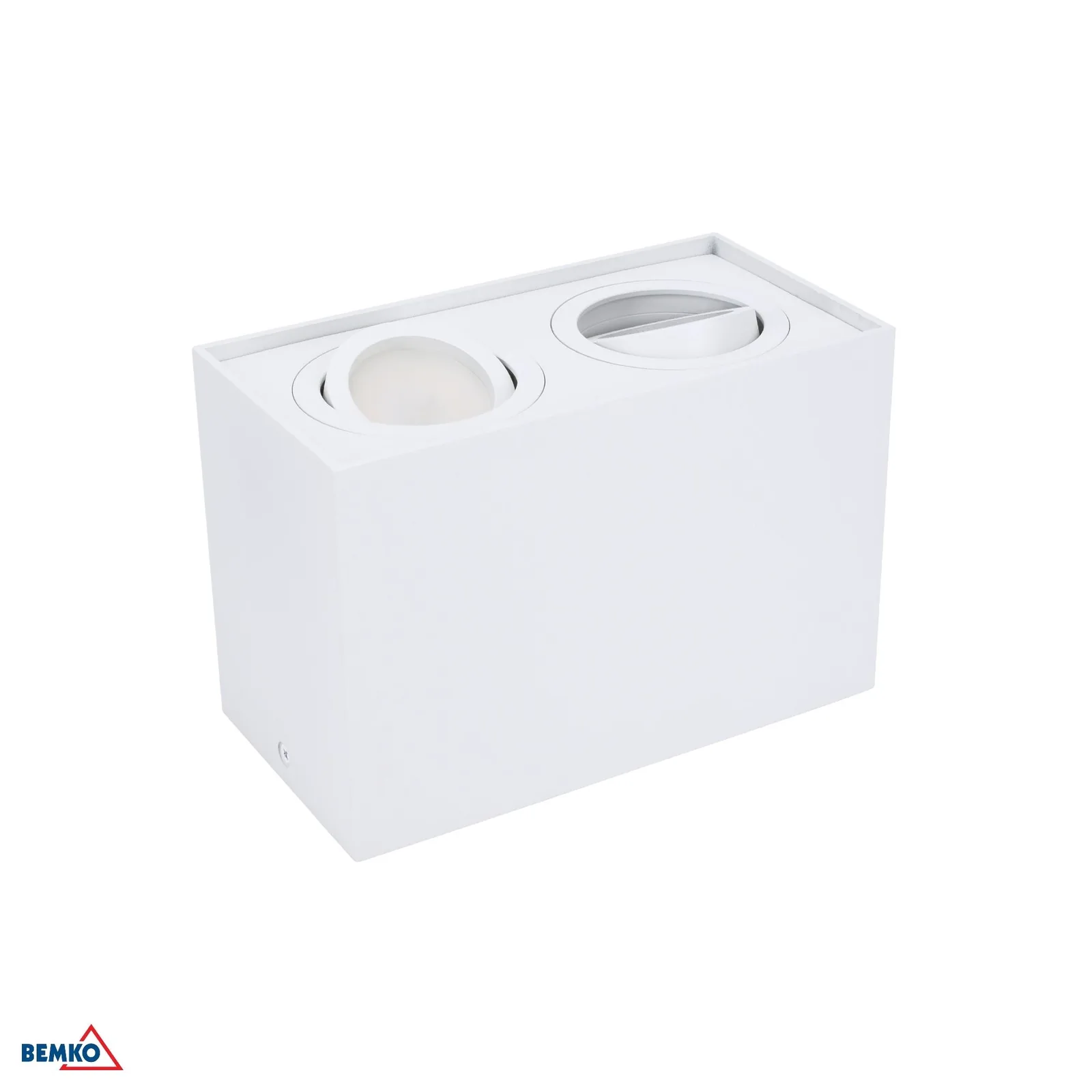 Ugradbena stropna spot svjetiljka GU10, bijela, 182 × 96 mm, 2×50W BM-C23-DLO-AS-GU10-250-WH