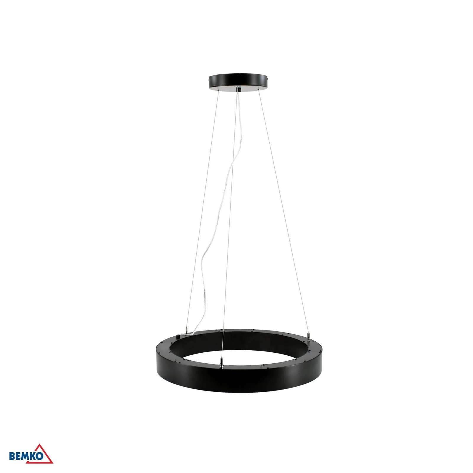 Luxmena LED viseča svetilka krog 60 cm 4000 lm 4000K črna BM-C24-RING-060A-40B-840B-9005A-1B