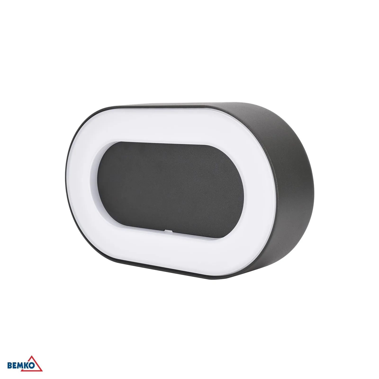 Bemko LED kültéri falikar, kerek, 10 W, 4000 K, 850 lm, IP65, grafit BM-C25-EL2-O-010GR-4K