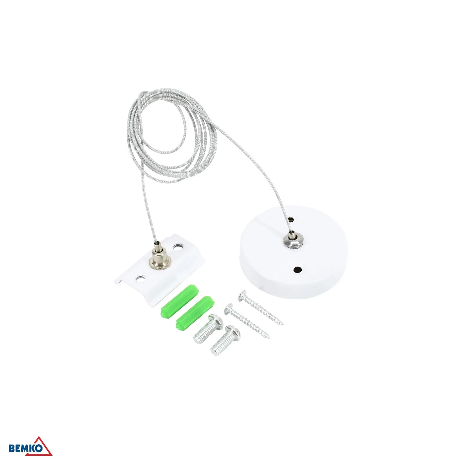 Bemko ovjesni kabel za rasvjetu na tračnicama 1,5 m bijeli BM-C40-AS4-ZML-15-WH