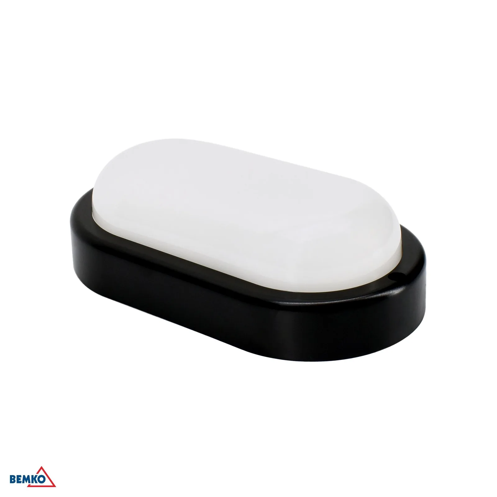 Bemko ovális LED lámpa 8W 4000K 760 lm IP54 fekete BM-C45-KAN2-08-BLO-4K
