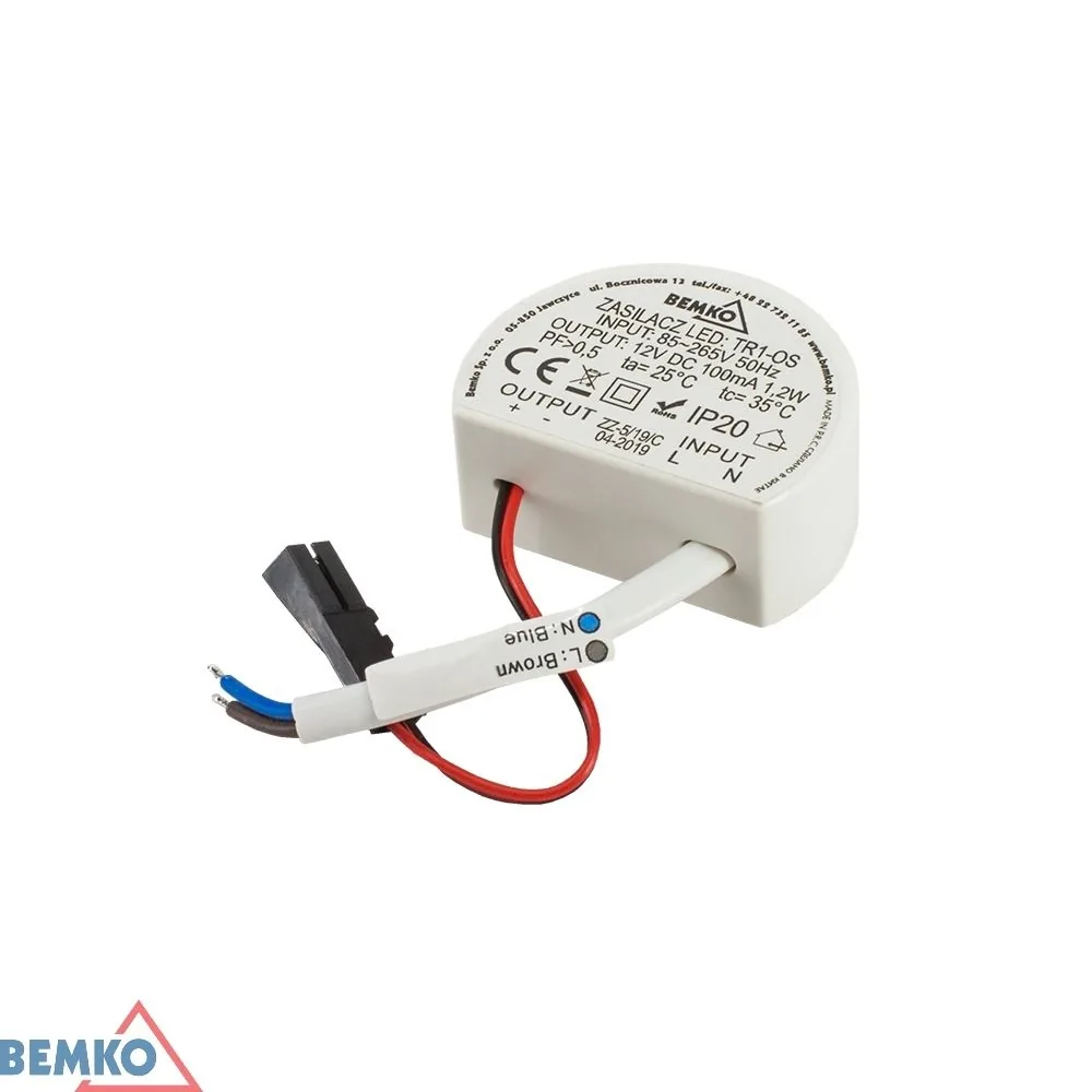 Bemko tápegység lépcsővilágításhoz 12 V DC BM-C47-TR1-OS