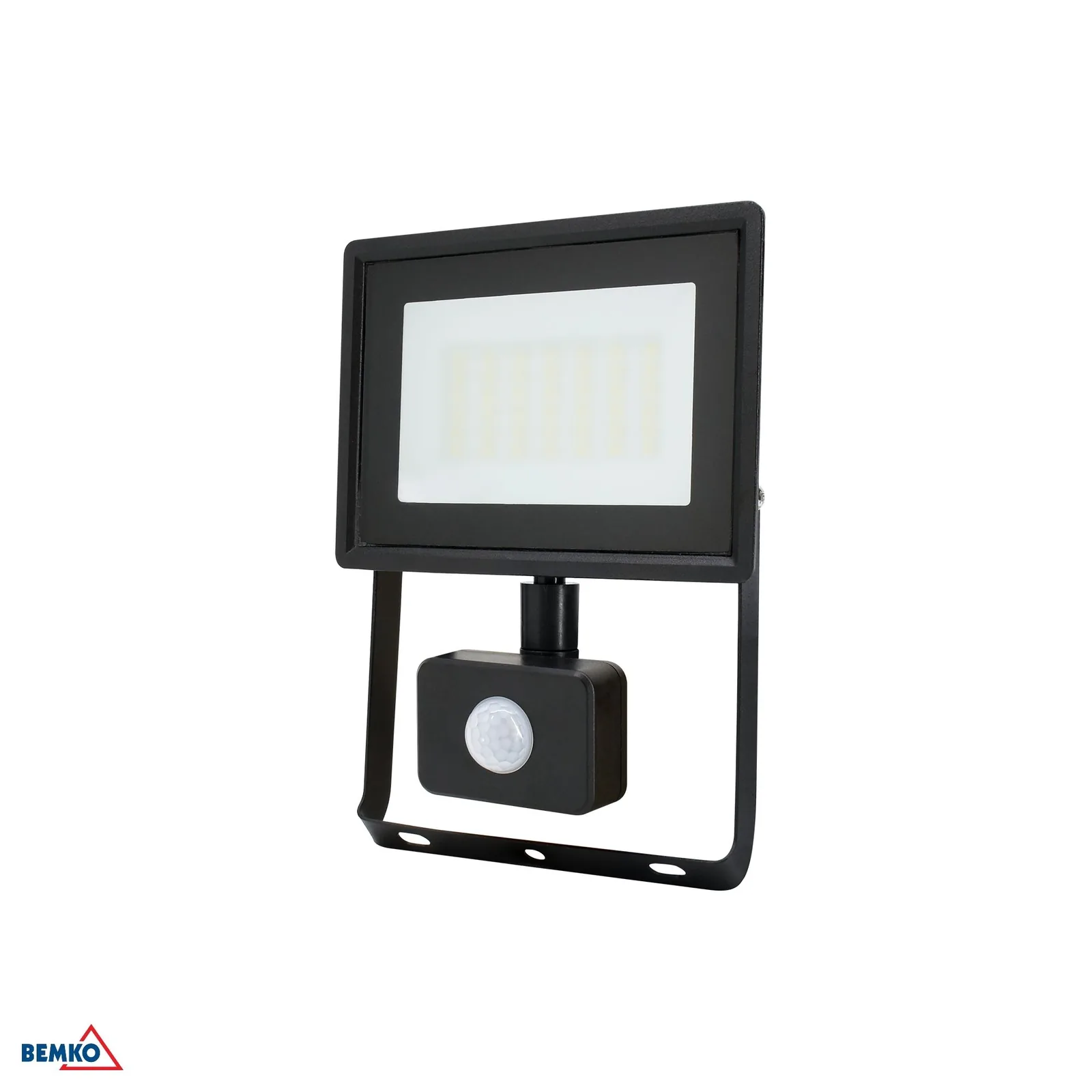 Kafler LED reflektor s PIR senzorjem 30W 4000K 2520 lm IP65 črn BM-C64-S-LFK2-030BL-4K