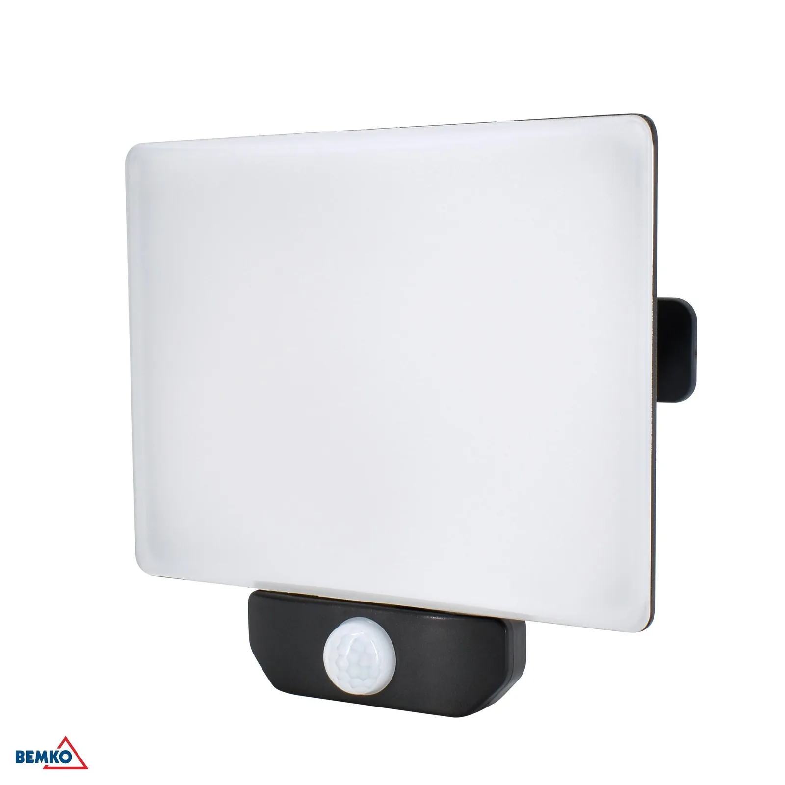 Bemko LED reflektor PIR érzékelővel, 50 W, 4000 K, 4500 lm, IP65, fekete BM-C65-LFX-050BL-4K-PIR