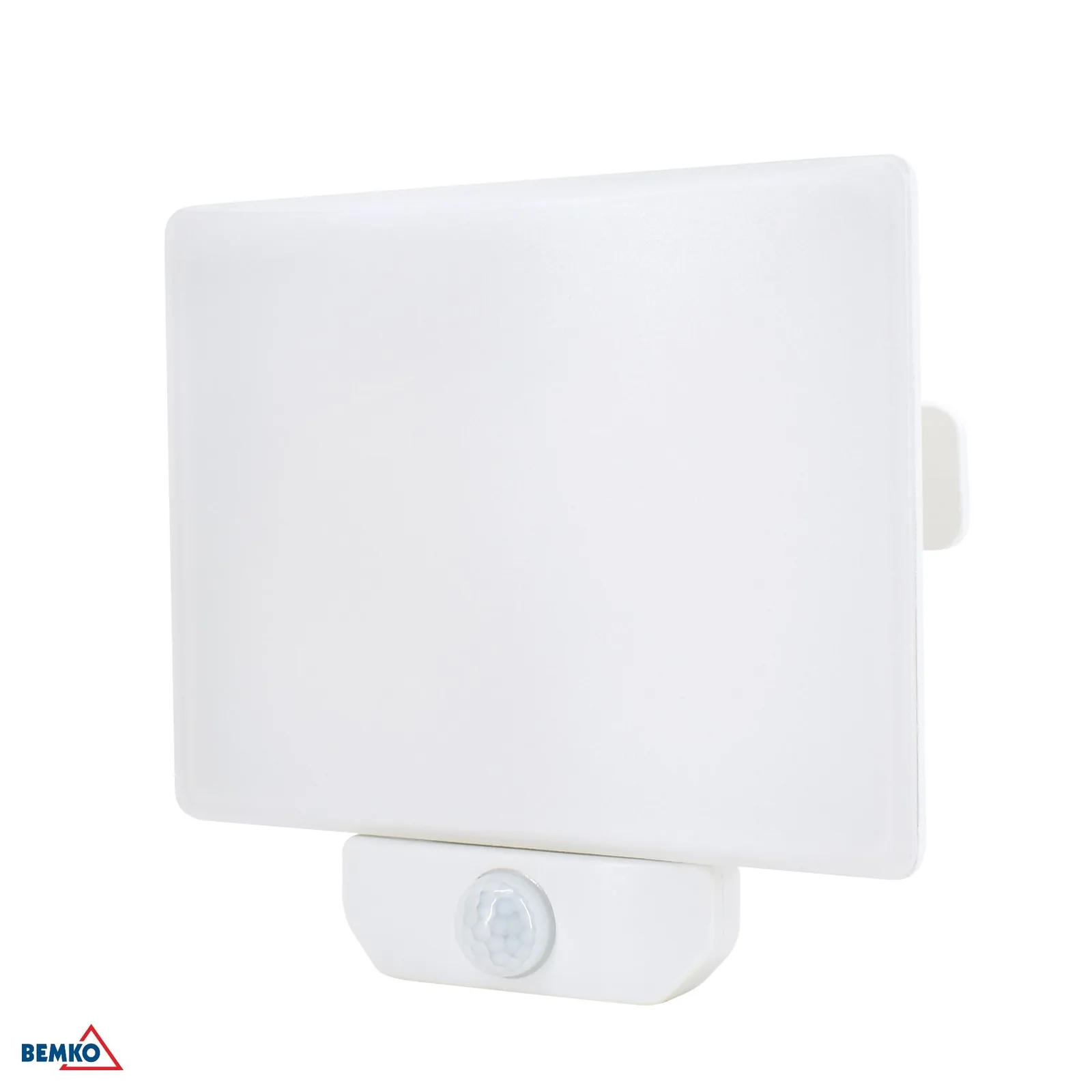 Bemko LED reflektor s PIR senzorjem 50W 4000K 4500 lm IP65 bel BM-C65-LFX-050WH-4K-PIR