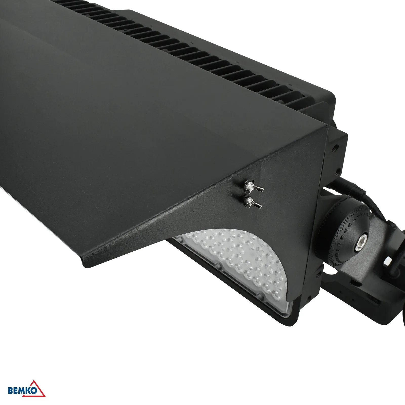 Luxmena podesivi štit za svjetiljku RAL 9017 BM-C69-STD2-REF-R