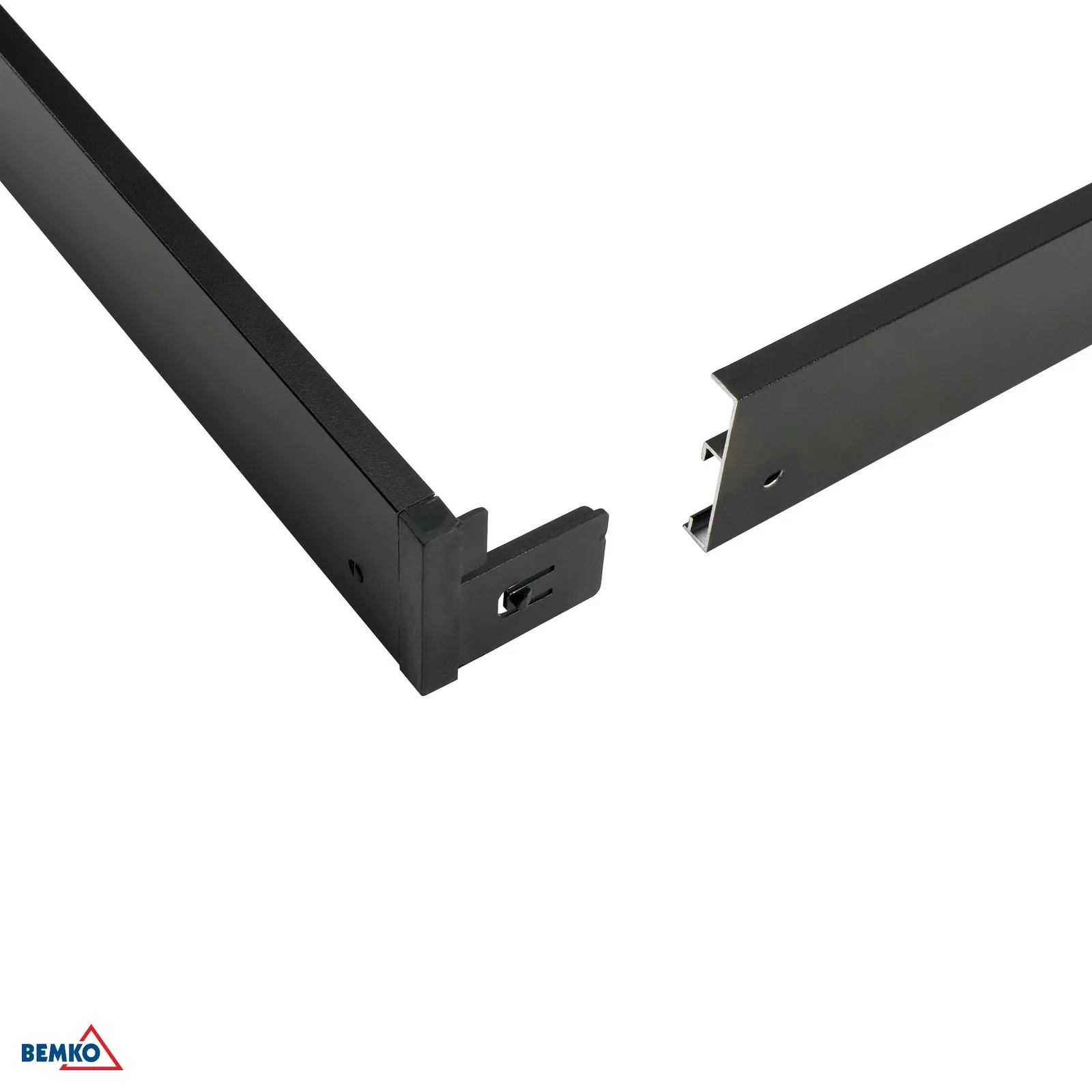 60x60 LED panel szerelőkeret, fekete alumínium, Bemko BM-C79-RNT066-BL-ECO