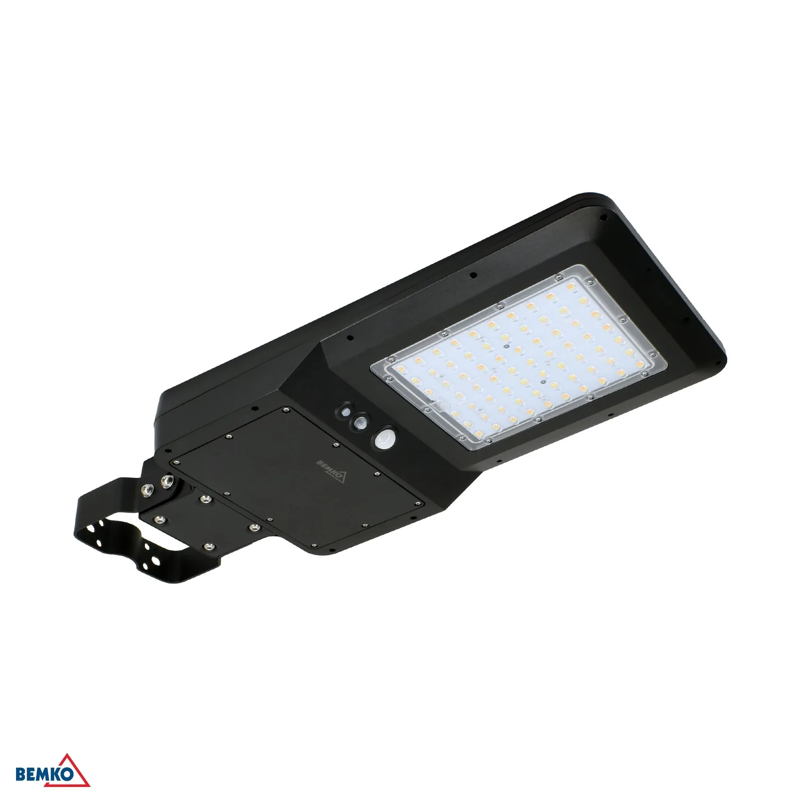 Bemko solarna LED cestna svetilka 40W 6000 lm s PIR senzorjem IP65, črna BM-C83-SOG-040BL-CCT-PIR
