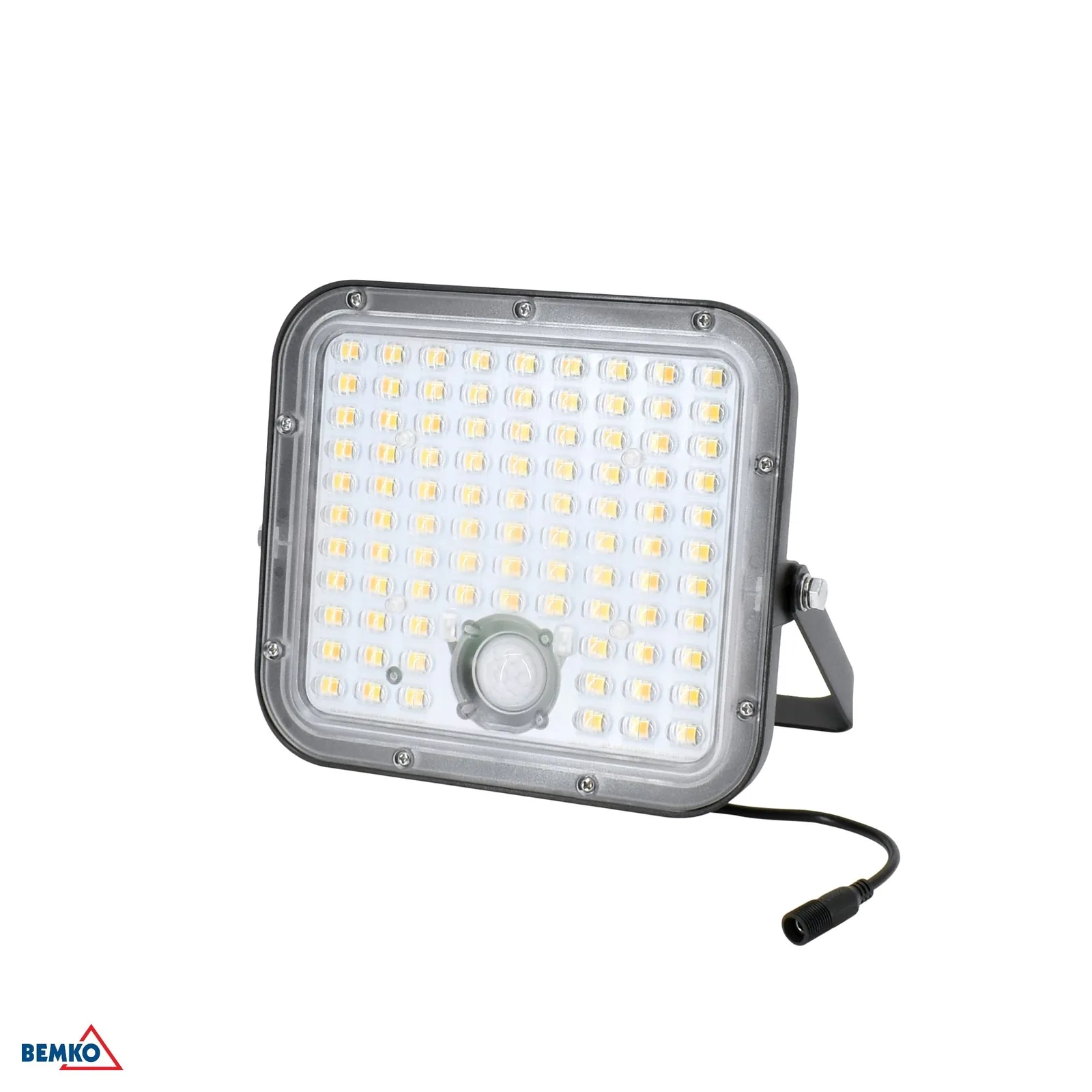 Bemko solarni LED reflektor s PIR senzorjem 30W 4800 lm IP65 3000/4000K BM-C83-SOP-030BL-CCT-PIR