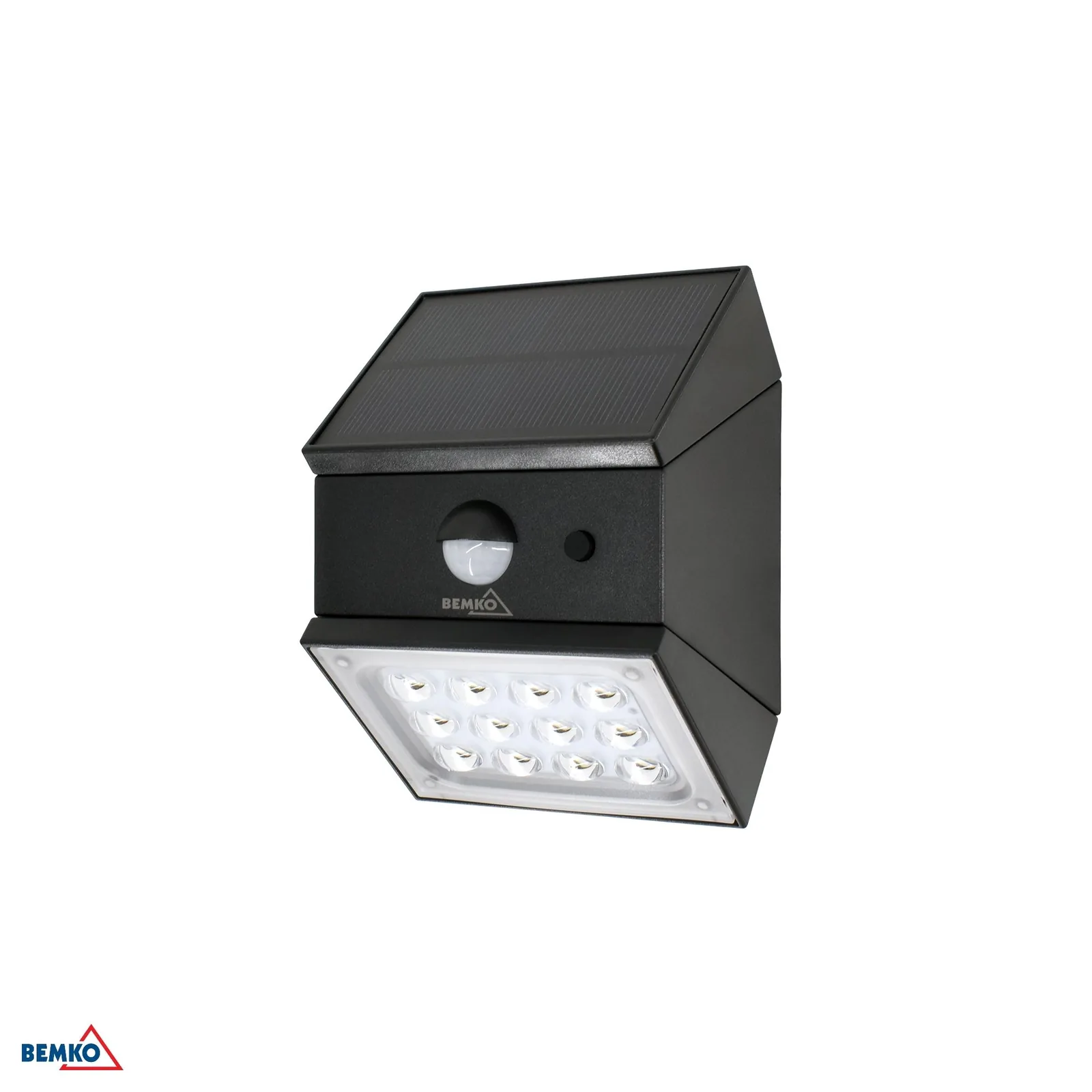 Bemko napelemes LED reflektor mozgásérzékelővel 2,5 W 300 lm IP65 fekete BM-C83-SOR-002BL-CCT-PIR