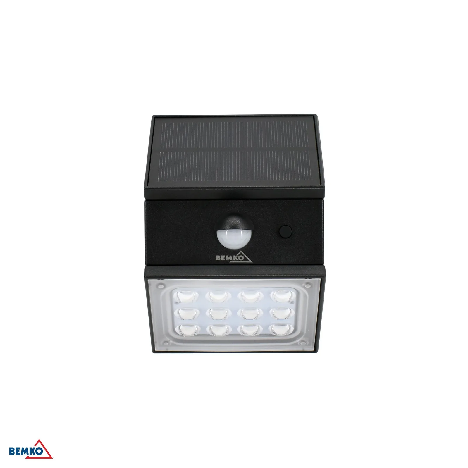 Bemko napelemes LED reflektor mozgásérzékelővel 2,5 W 300 lm IP65 fekete BM-C83-SOR-002BL-CCT-PIR