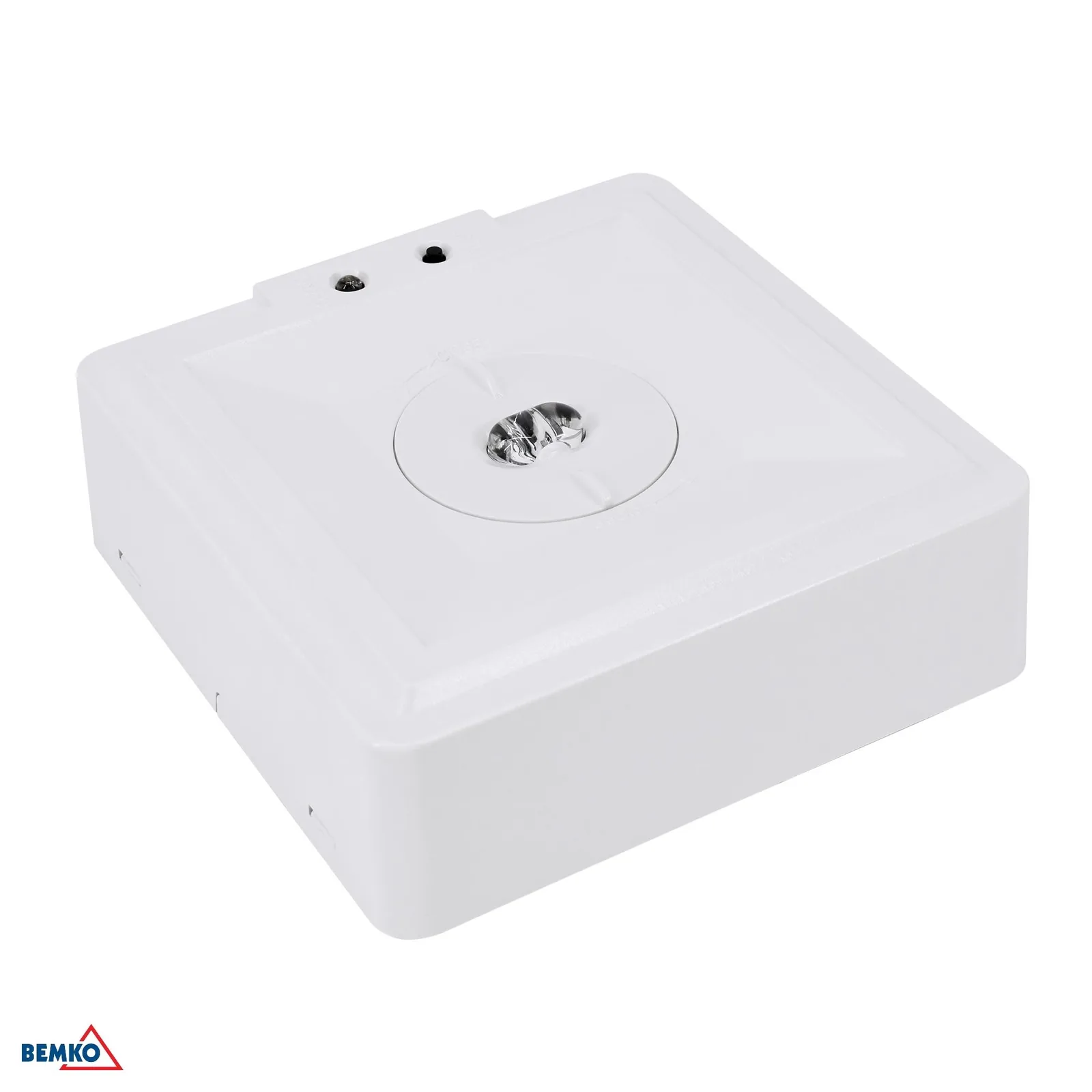 Luxmena četvrtasto sigurnosno svjetlo 3W s autotestom, IP40, 1 h BM-C91-SKL-S-3SC-AT1H-CNBOP