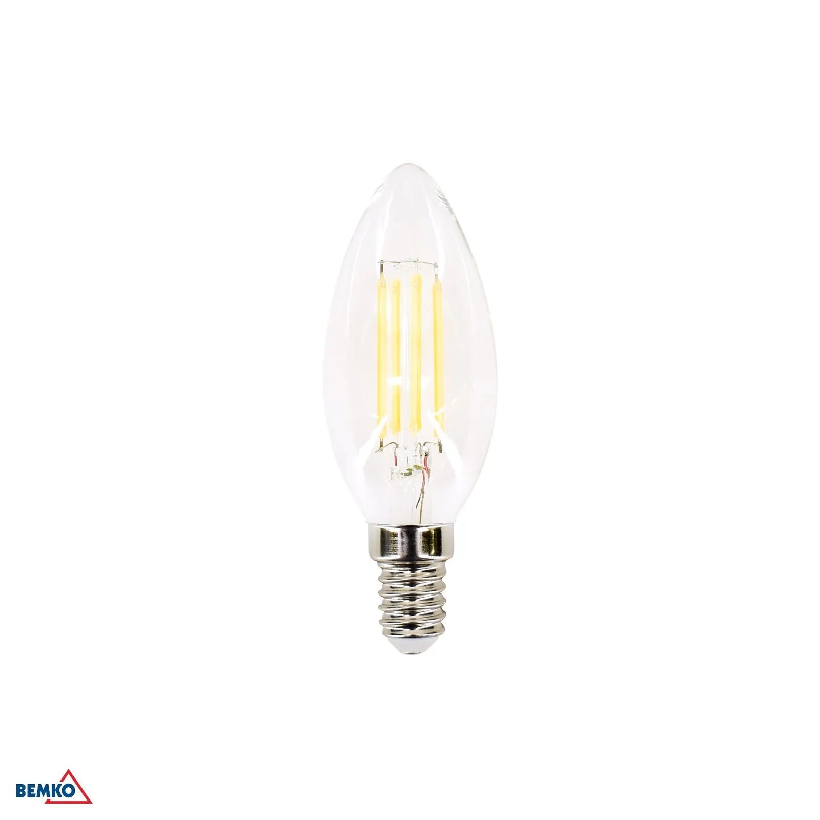 Bemko LED filamentna svečasta žarnica E14 6W 750 lm 4000K BM-D86-FLB-E14-C35-060-4K