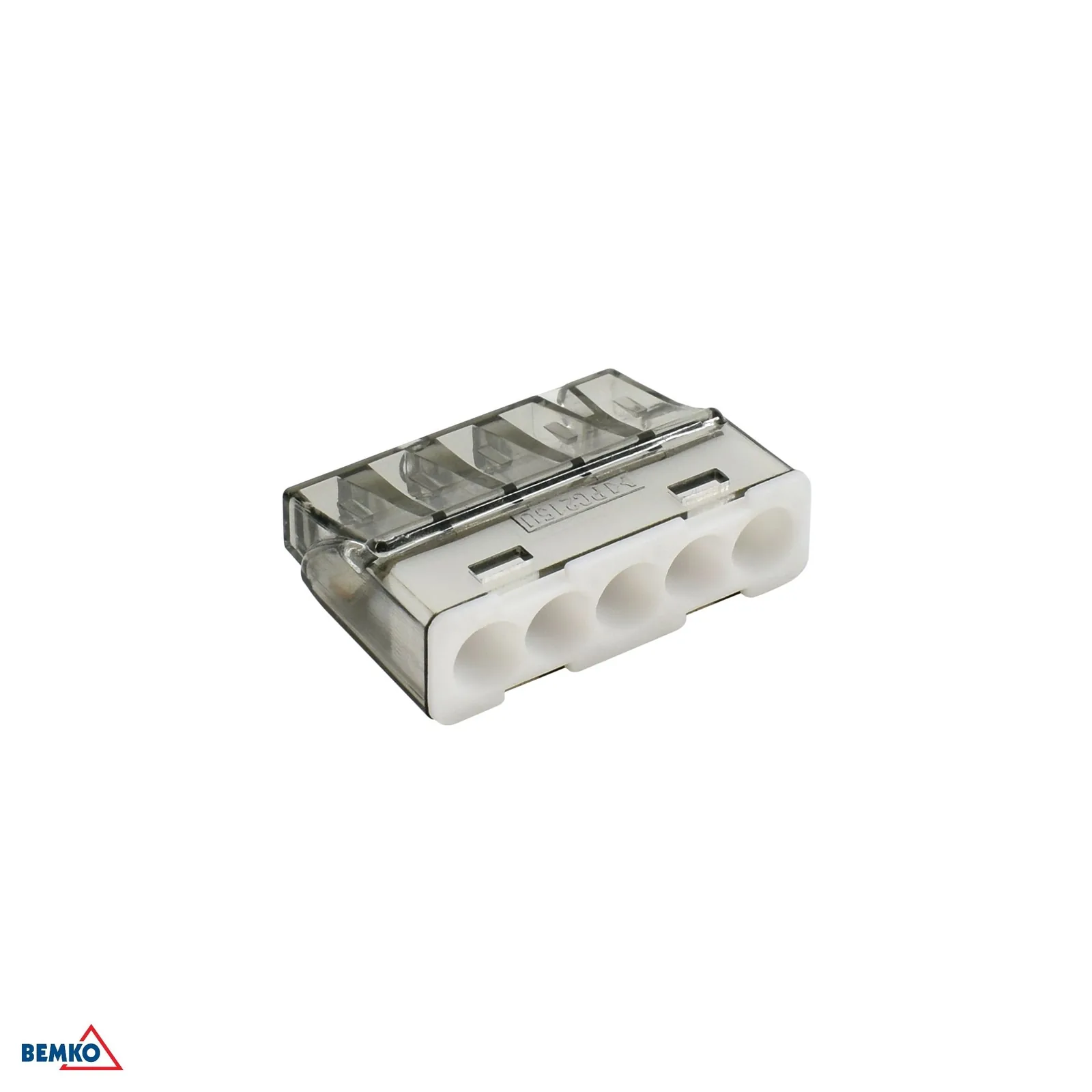 Bemko push-in kábelcsatlakozó 0,5–2,5 mm², 5 bemenet, 24 A, 450 V BM-E00-PC25-100