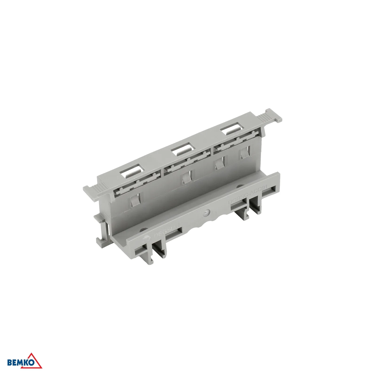 Bemko DIN-sínes tartozék P05 csatlakozóhoz, szürke BM-E03-P05-DIN-SZ