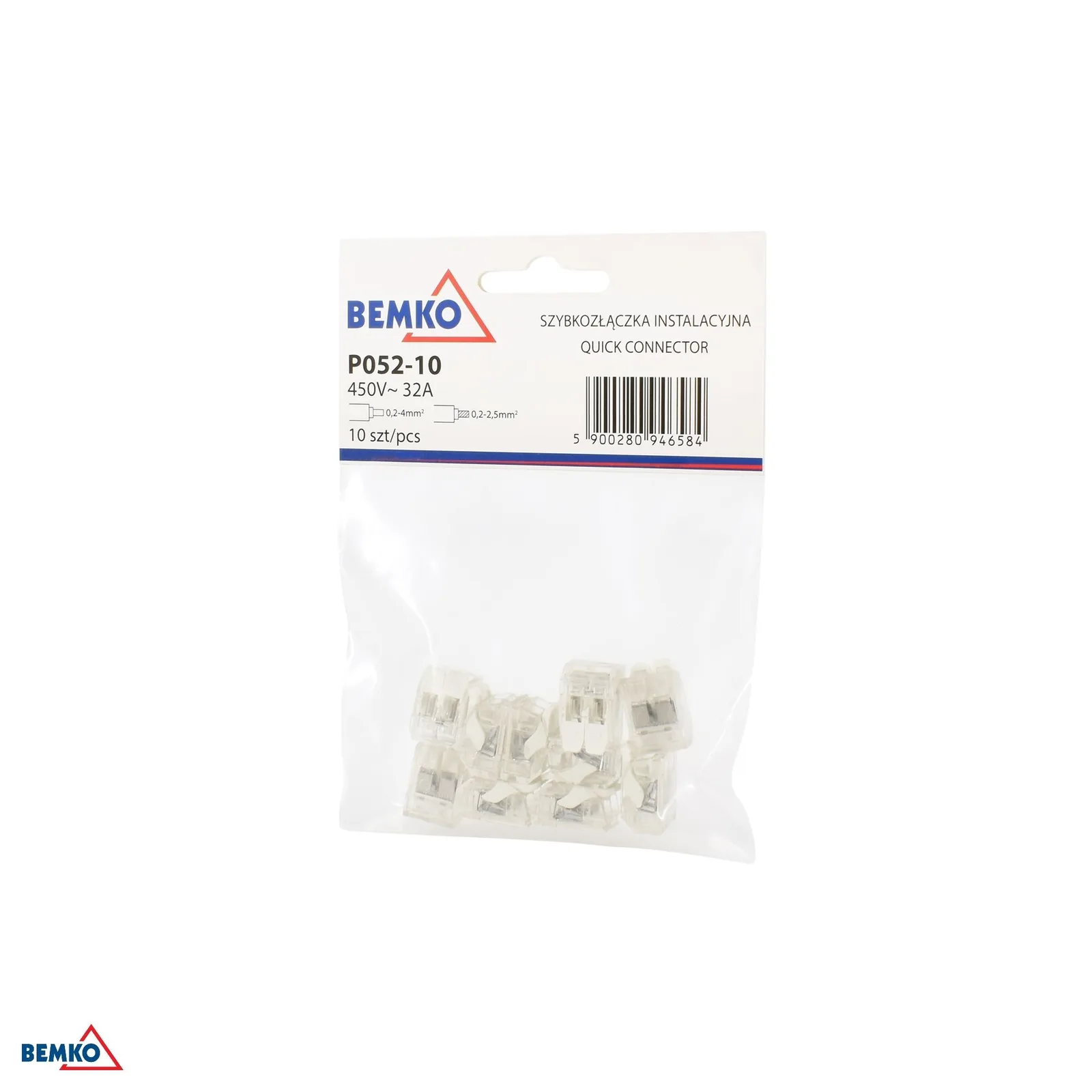 Gyorscsatlakozó kábelekhez, 4 mm², 10 db BM-E03-P052-10
