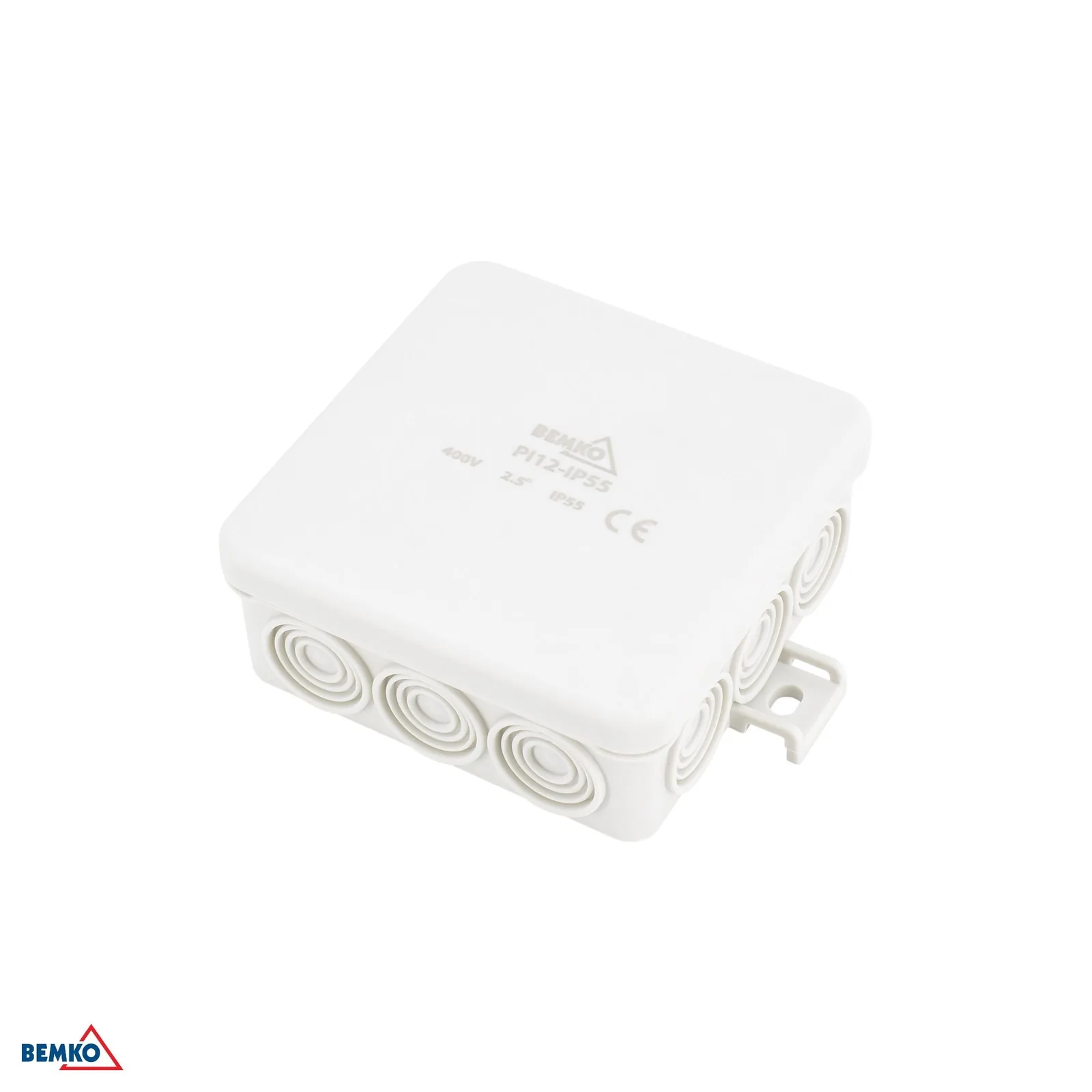 Bemko instalacijska kutija nadžbukna IP55 85 × 85 × 36,5 mm 12P BM-E04-PI12-IP55