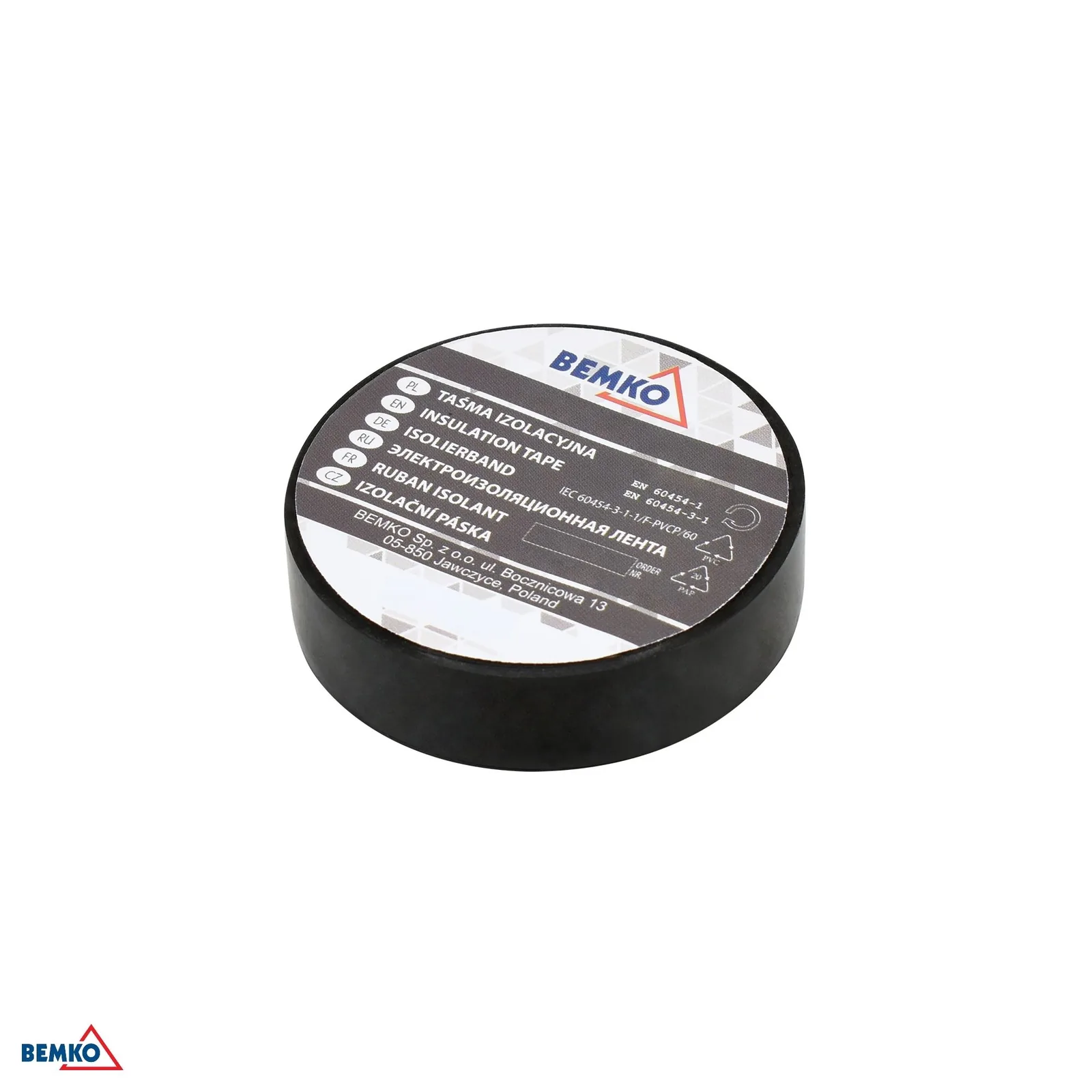 Bemko szigetelőszalag fekete 15 mm x 10 m BM-E30-PVC1510BL