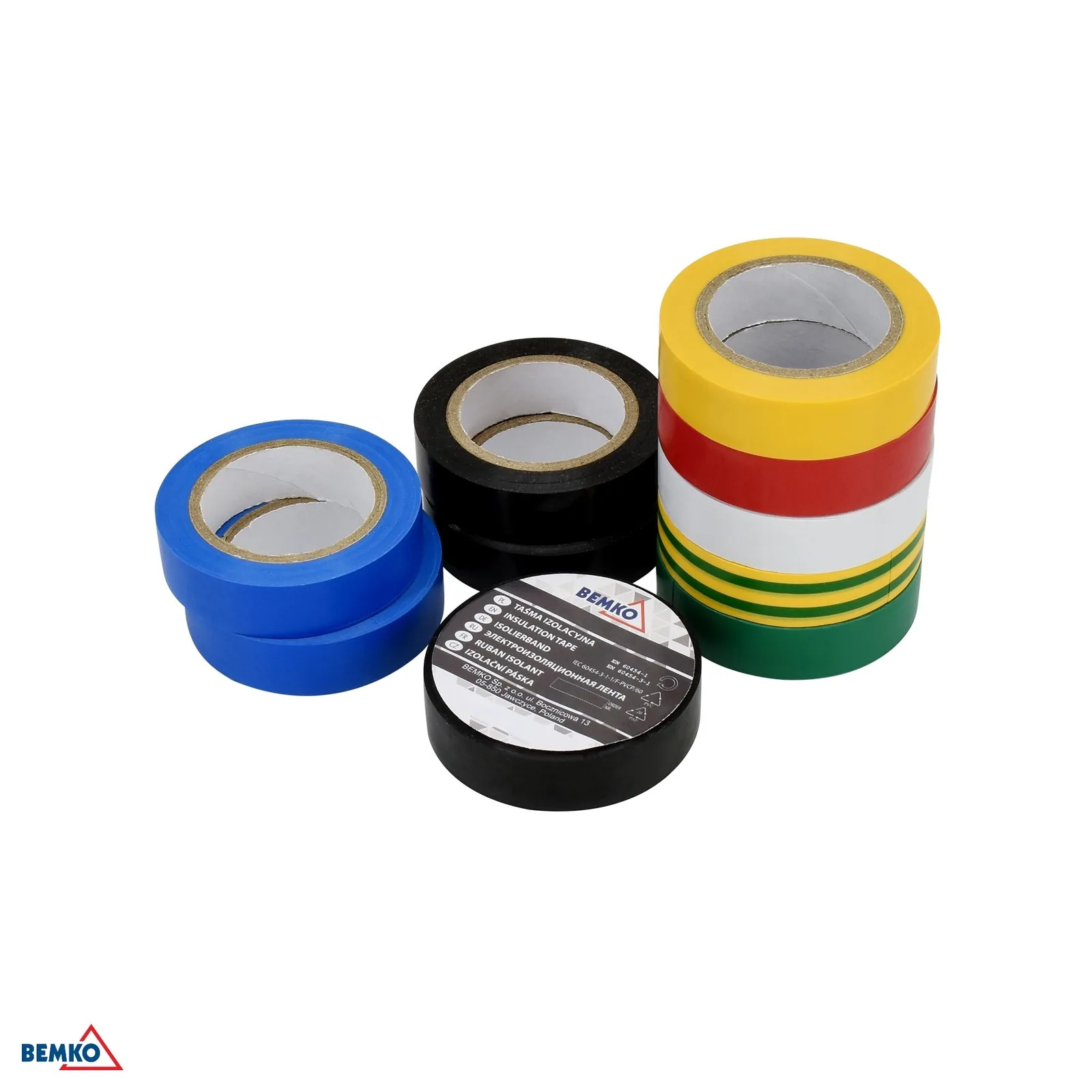 Bemko szigetelőszalag 15 mm x 10 m színes BM-E30-PVC1510ZC