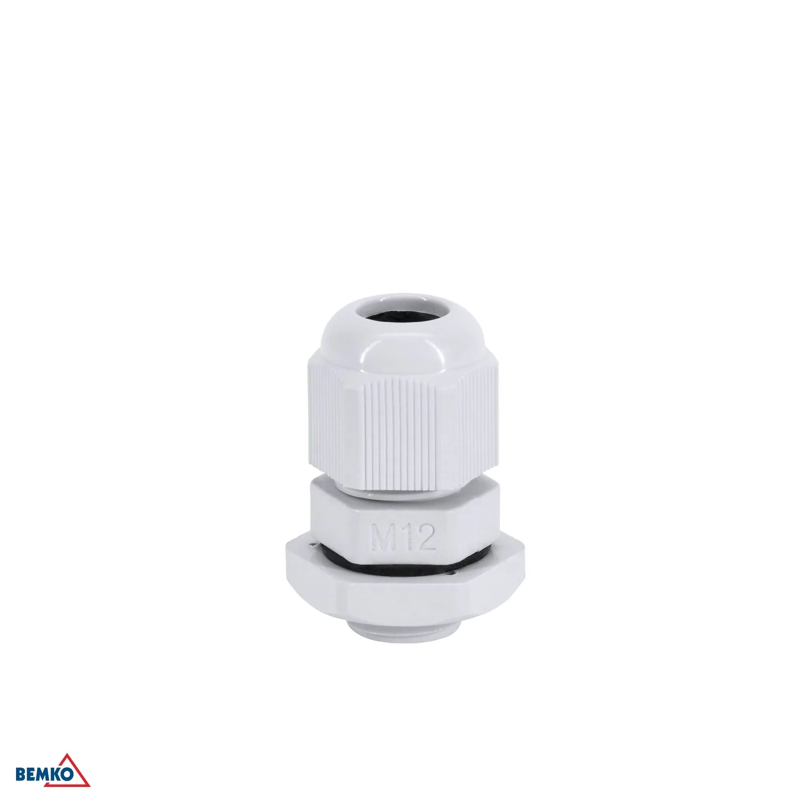 Bemko kabelska uvodnica M12 siva IP68 BM-E45-M-12-S/1