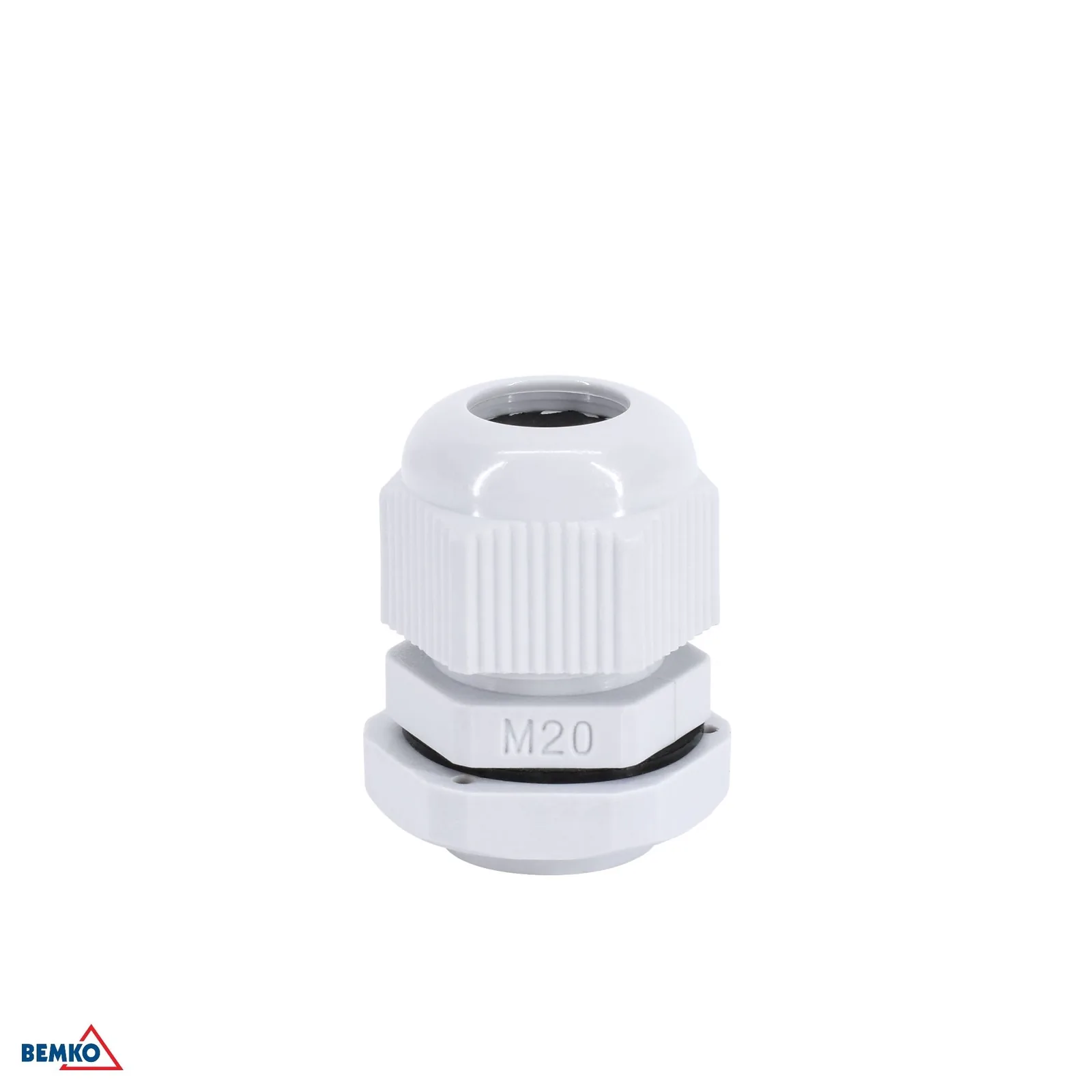 Kabelska uvodnica M20 IP68 siva plastična Bemko BM-E45-M-20-S/1