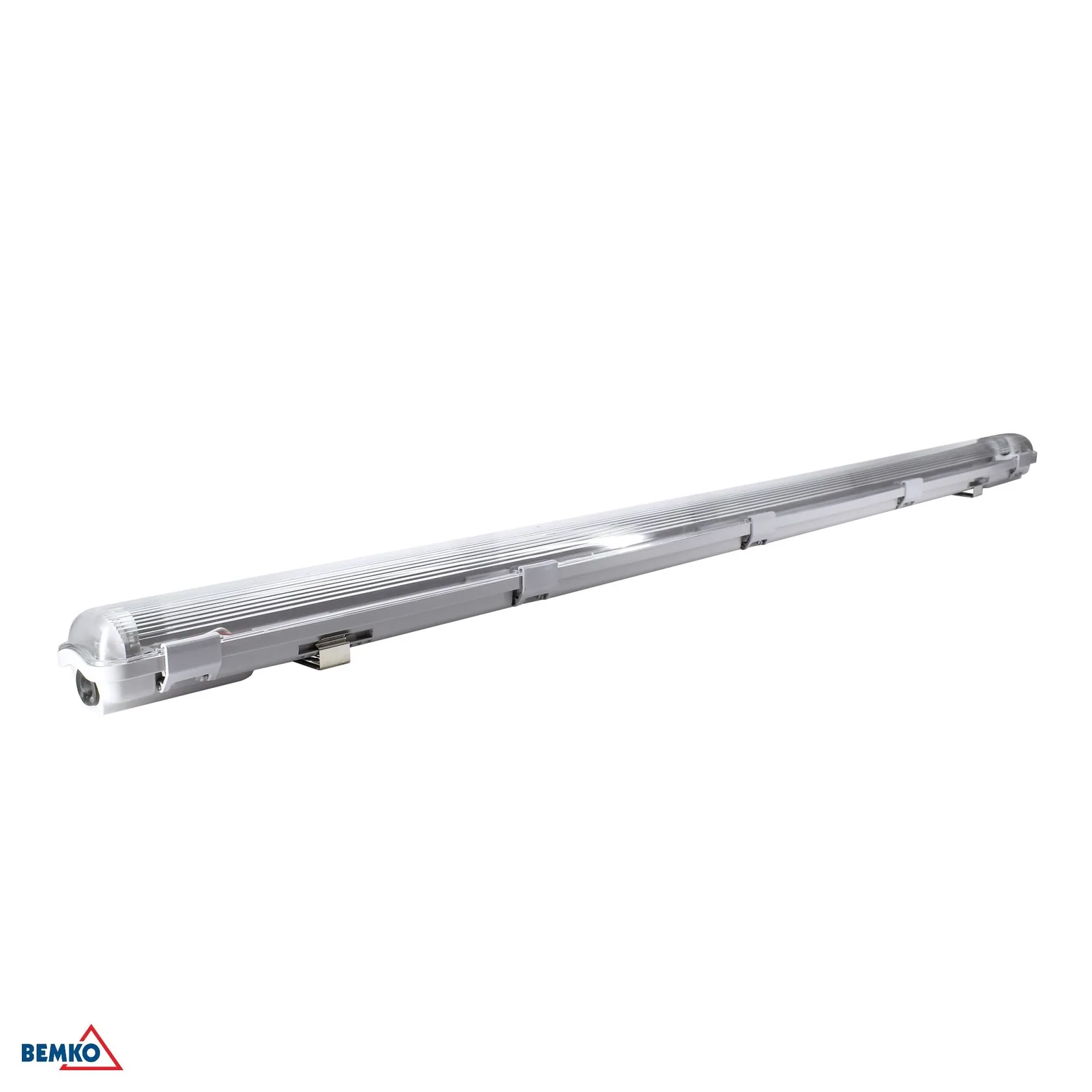 Bemko hermetična LED svetilka 120 cm IP65 za 1× T8 LED cev, prizematski difuzor BM-S-C14-E-OHL-120-1KP