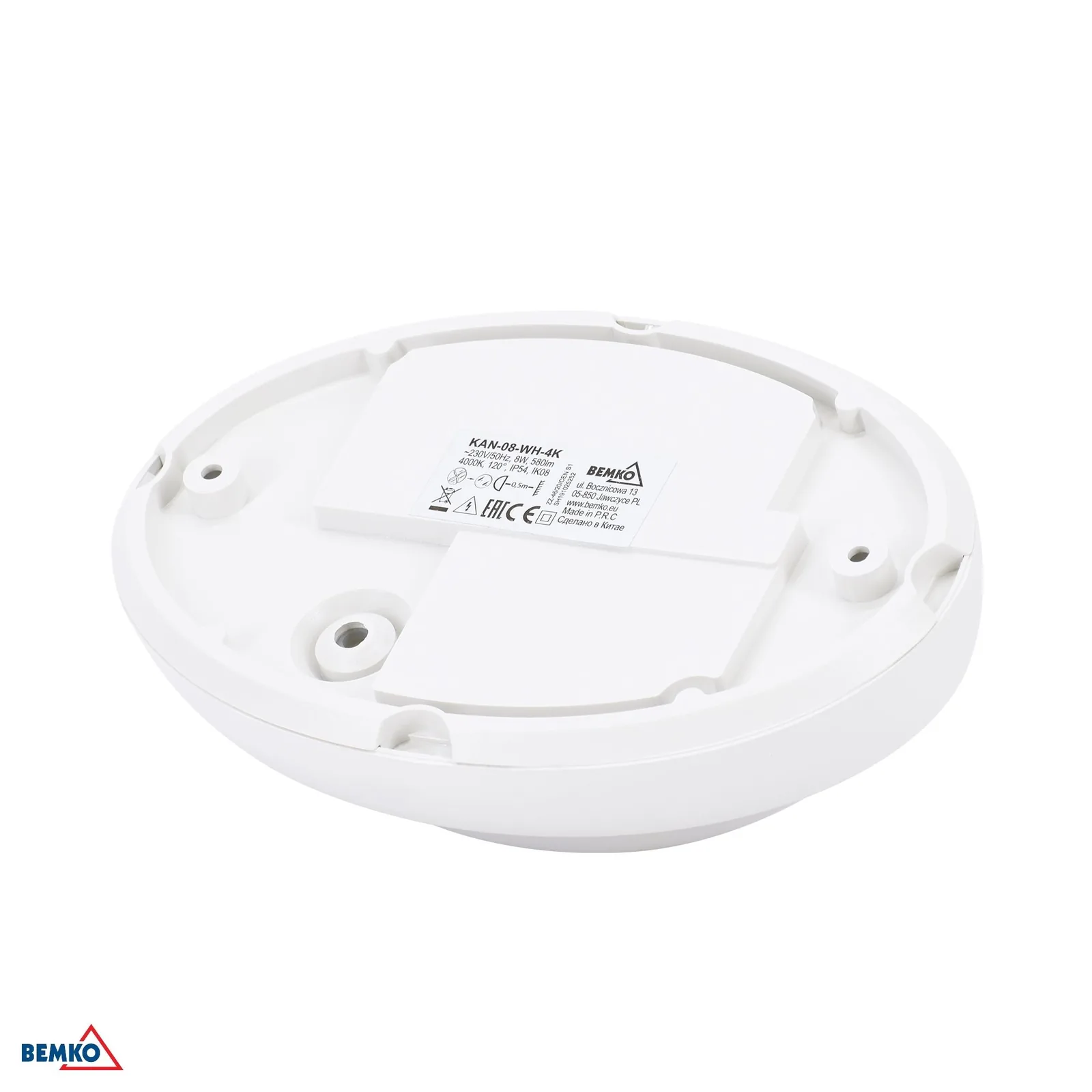 BEMKO LED mennyezeti lámpa 4W 4000K IP54 fehér BM-S-C45-KAN-04-WH-4K