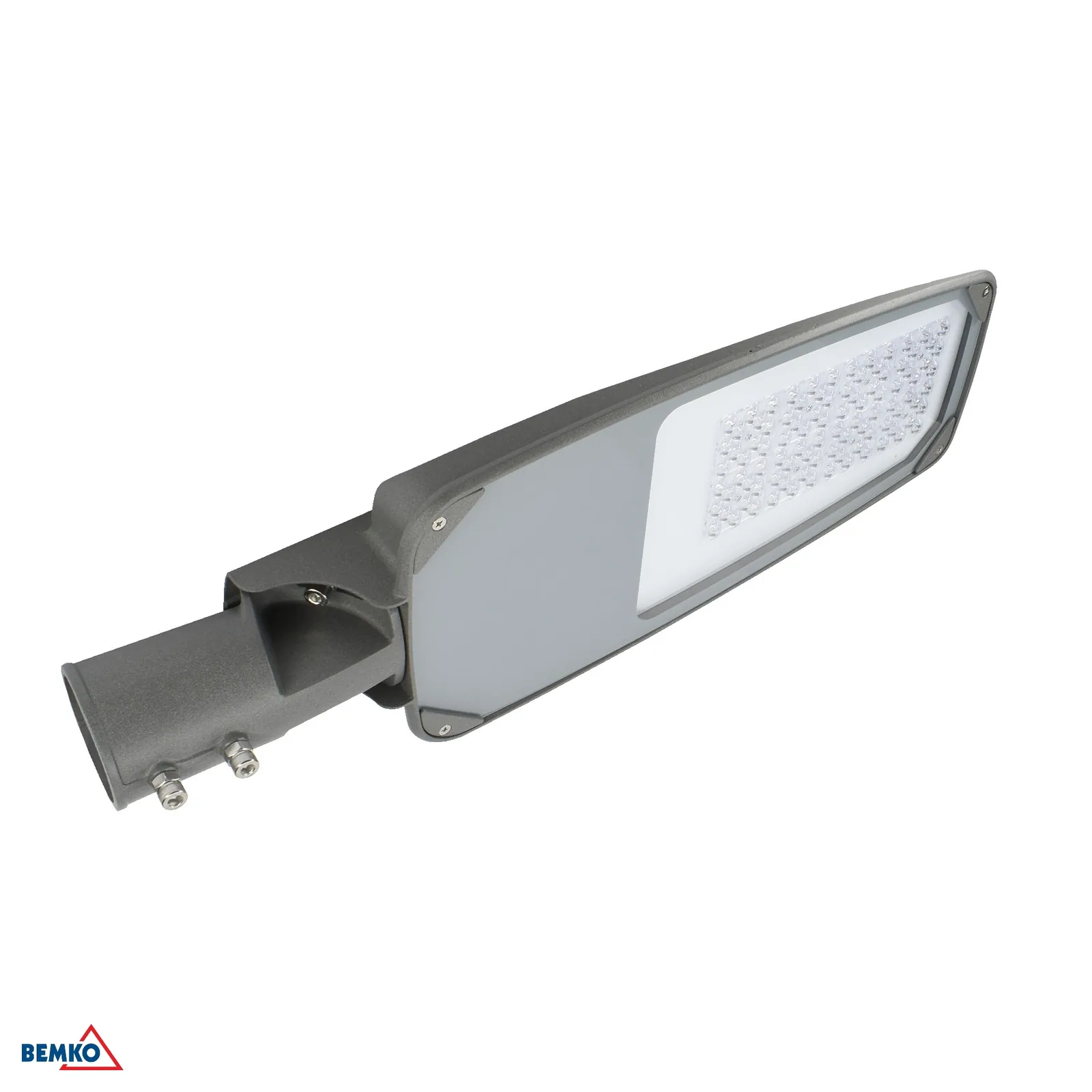 Bemko LED cestna svetilka Jager 80W 6000K 10600 lm IP66 siva za steber fi 60 mm BM-S-C82-JAG-080DG-6K