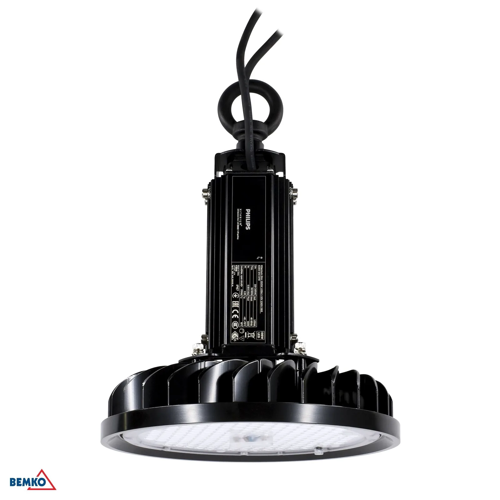 Luxmena LED highbay svjetiljka 100W 4000K 15000 lm IP65 BM-S-C85-HBU2-100V-740P-120BL