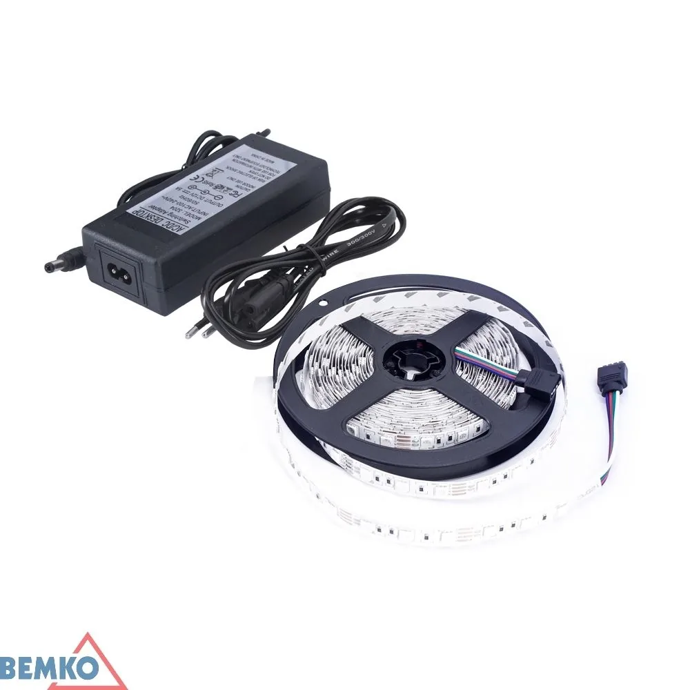 Bemko LED trak z napajalnikom 12 V, 5 m, hladna bela BM-S-D87-ZW-2835-300-IP20-ACW