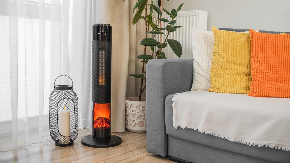 Kolumnowy termowentylator ceramiczny z imitacją kominka TSA8051 Kolumnowy termowentylator ceramiczny z imitacją kominka TSA8051